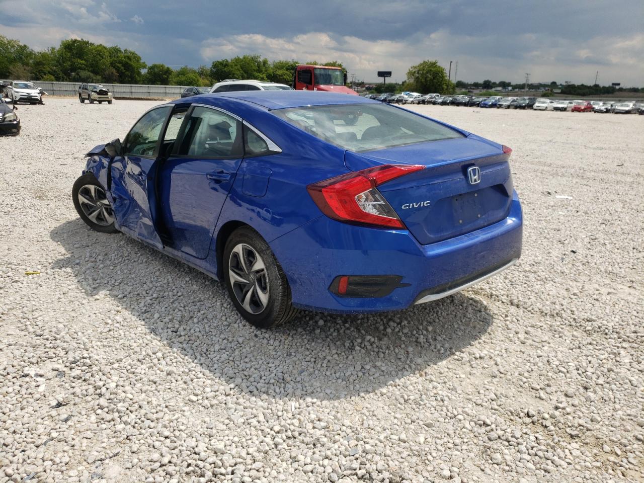 2020 Honda Civic Lx Blue vin: 19XFC2F61LE021721