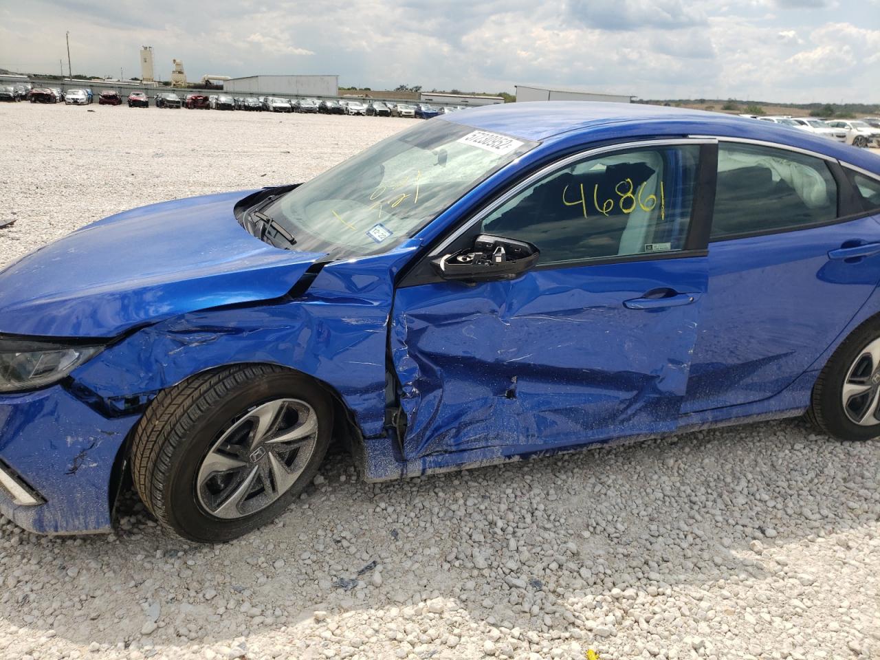 2020 Honda Civic Lx Blue vin: 19XFC2F61LE021721