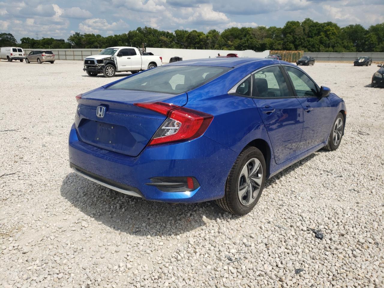 2020 Honda Civic Lx Blue vin: 19XFC2F61LE021721