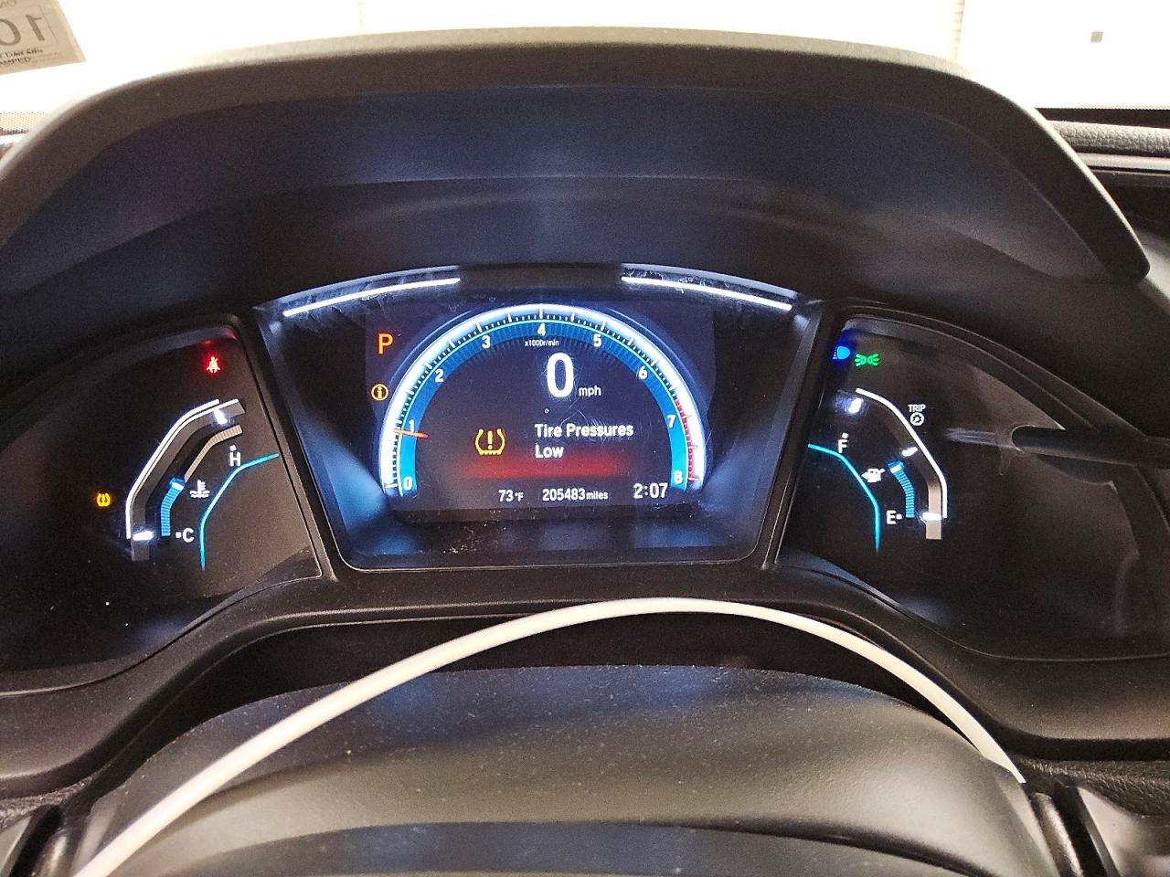 2019 Honda Civic Lx Blue vin: 19XFC2F63KE006362