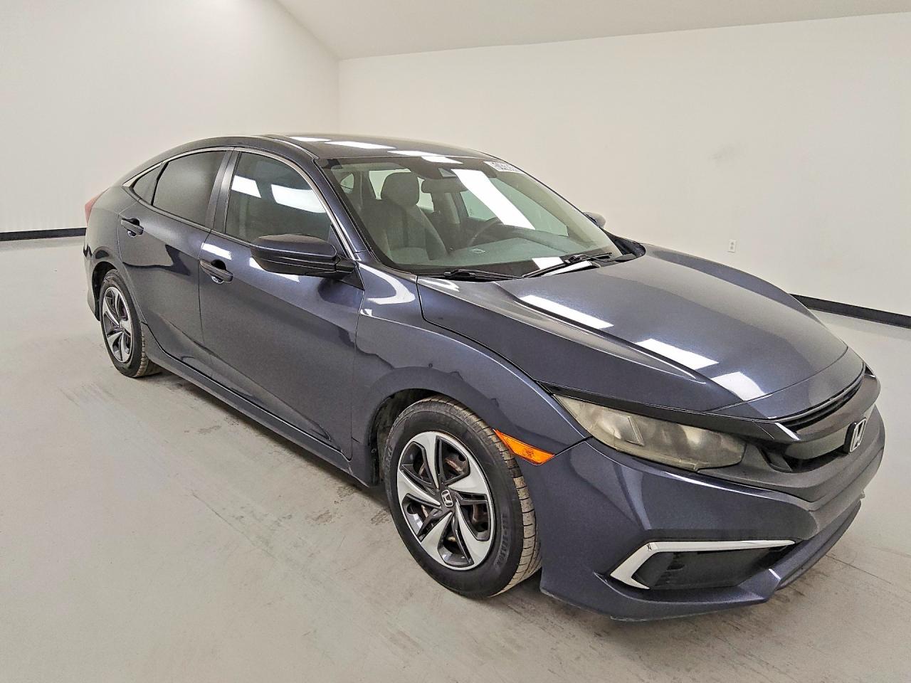 2019 Honda Civic Lx Blue vin: 19XFC2F63KE006362
