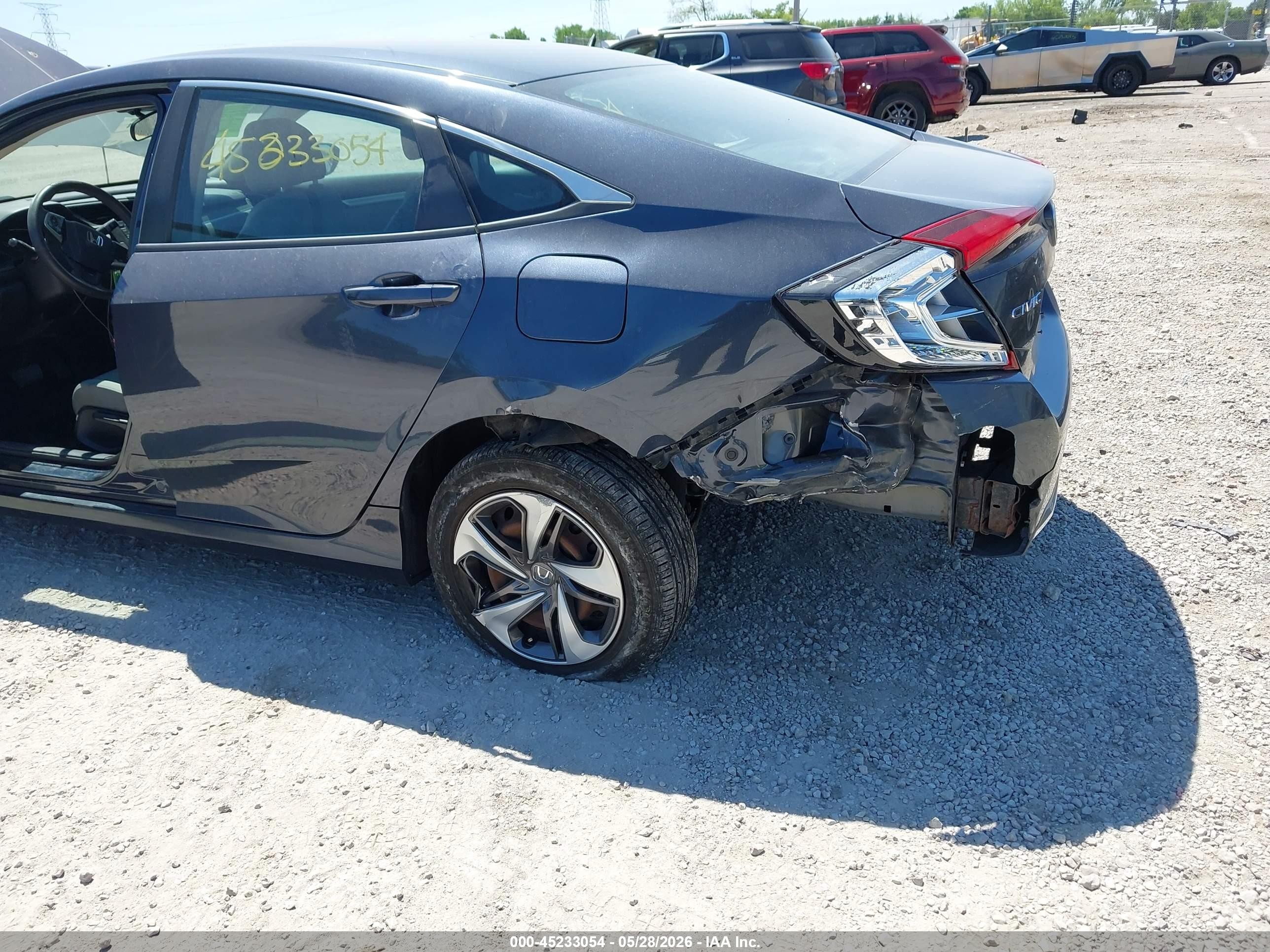 2019 Honda Civic Lx Blue vin: 19XFC2F63KE022707