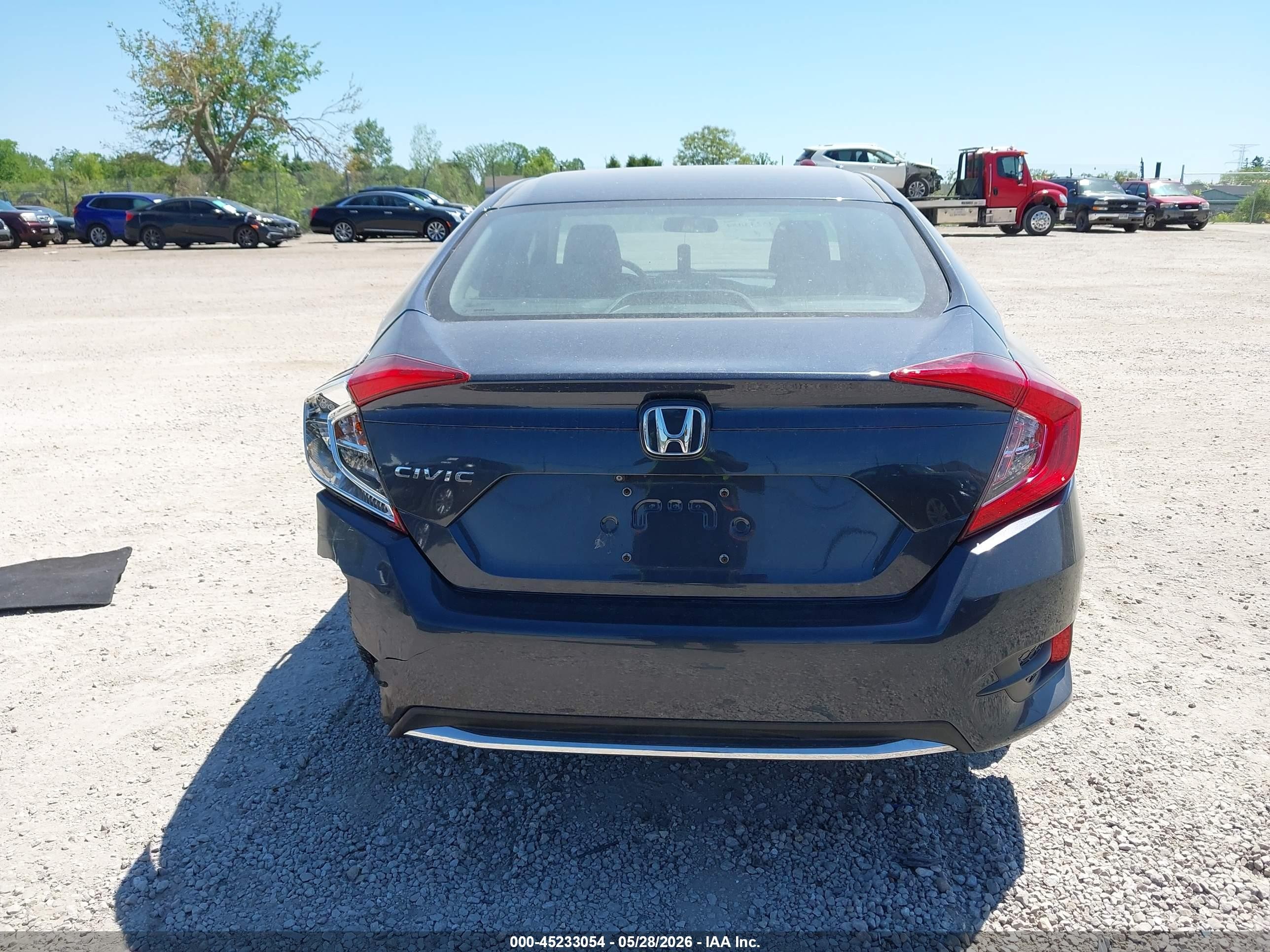 2019 Honda Civic Lx Blue vin: 19XFC2F63KE022707