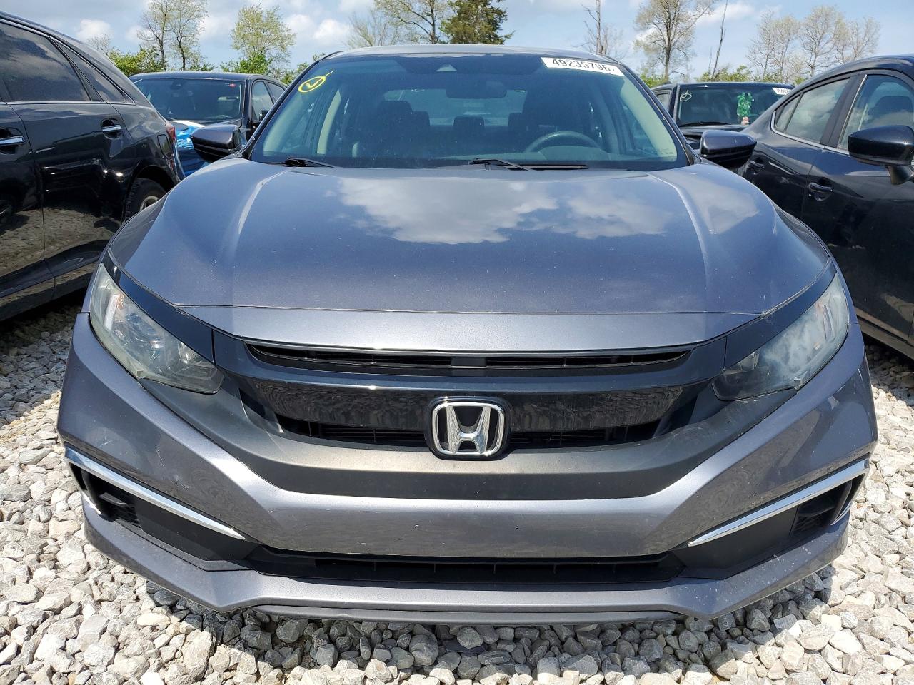 2019 Honda Civic Lx Gray vin: 19XFC2F63KE031052