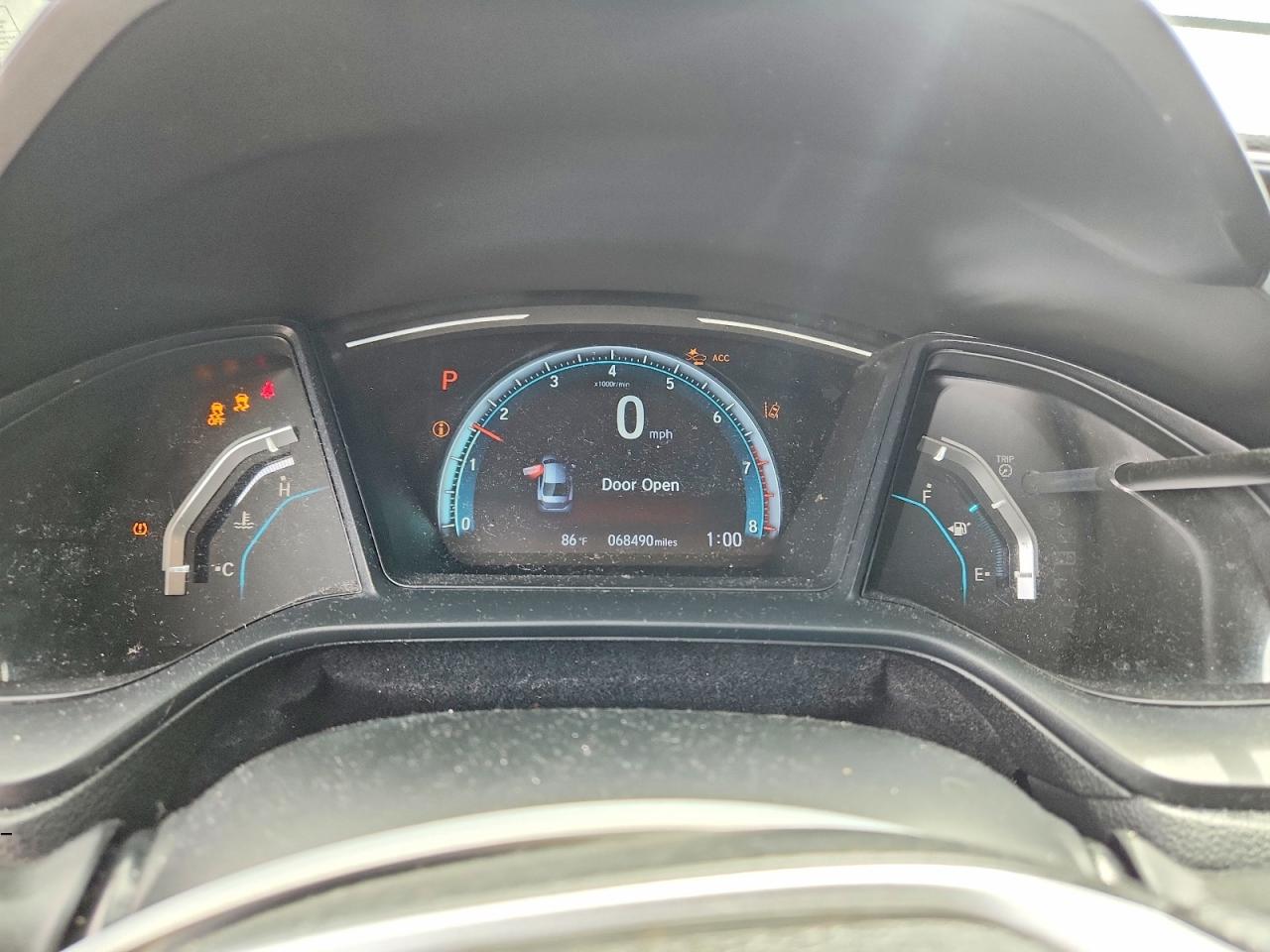 2019 Honda Civic Lx Gray vin: 19XFC2F63KE034596
