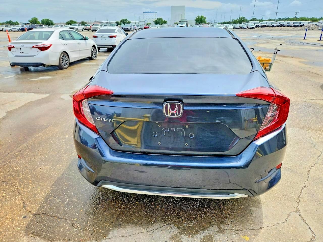 2019 Honda Civic Lx Gray vin: 19XFC2F63KE034596