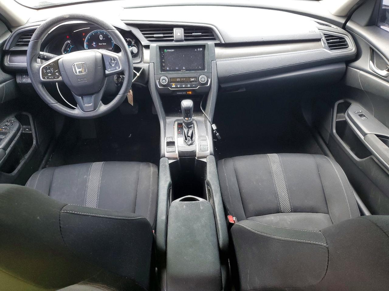 2019 Honda Civic Lx White vin: 19XFC2F63KE035540