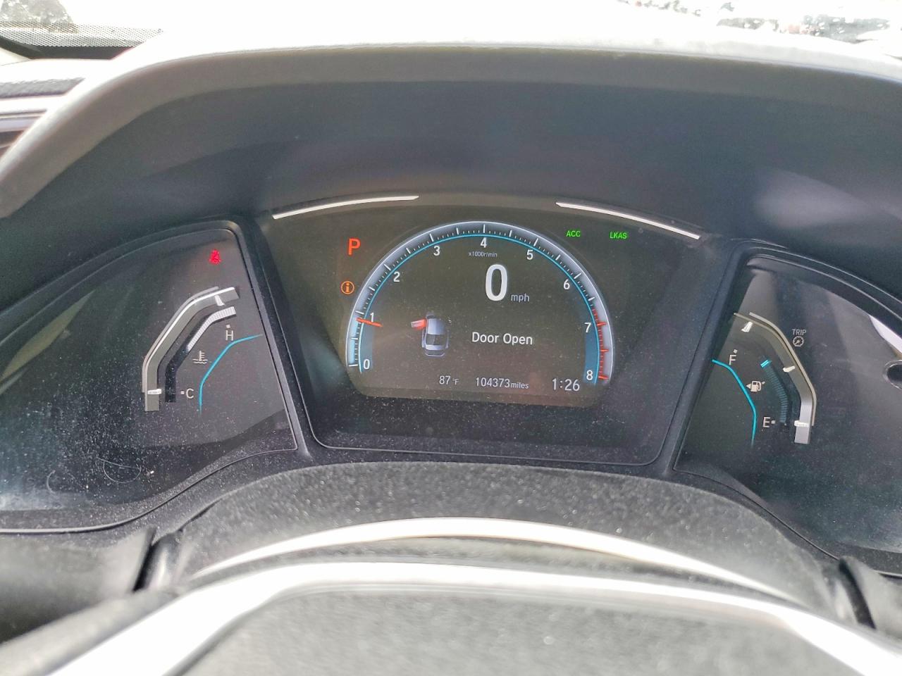 2019 Honda Civic Lx White vin: 19XFC2F63KE035540