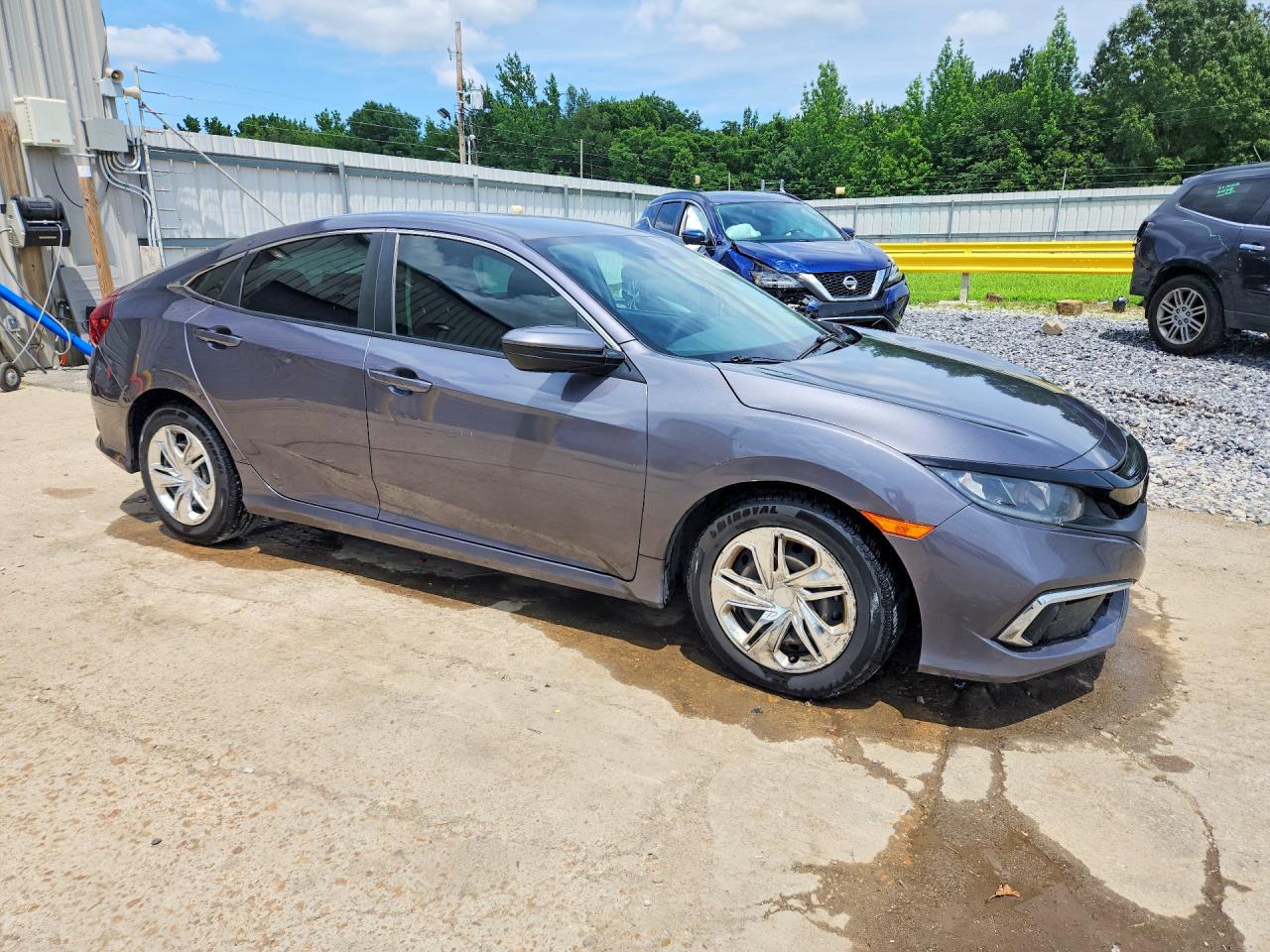 2020 Honda Civic Lx Серый vin: 19XFC2F64LE008817