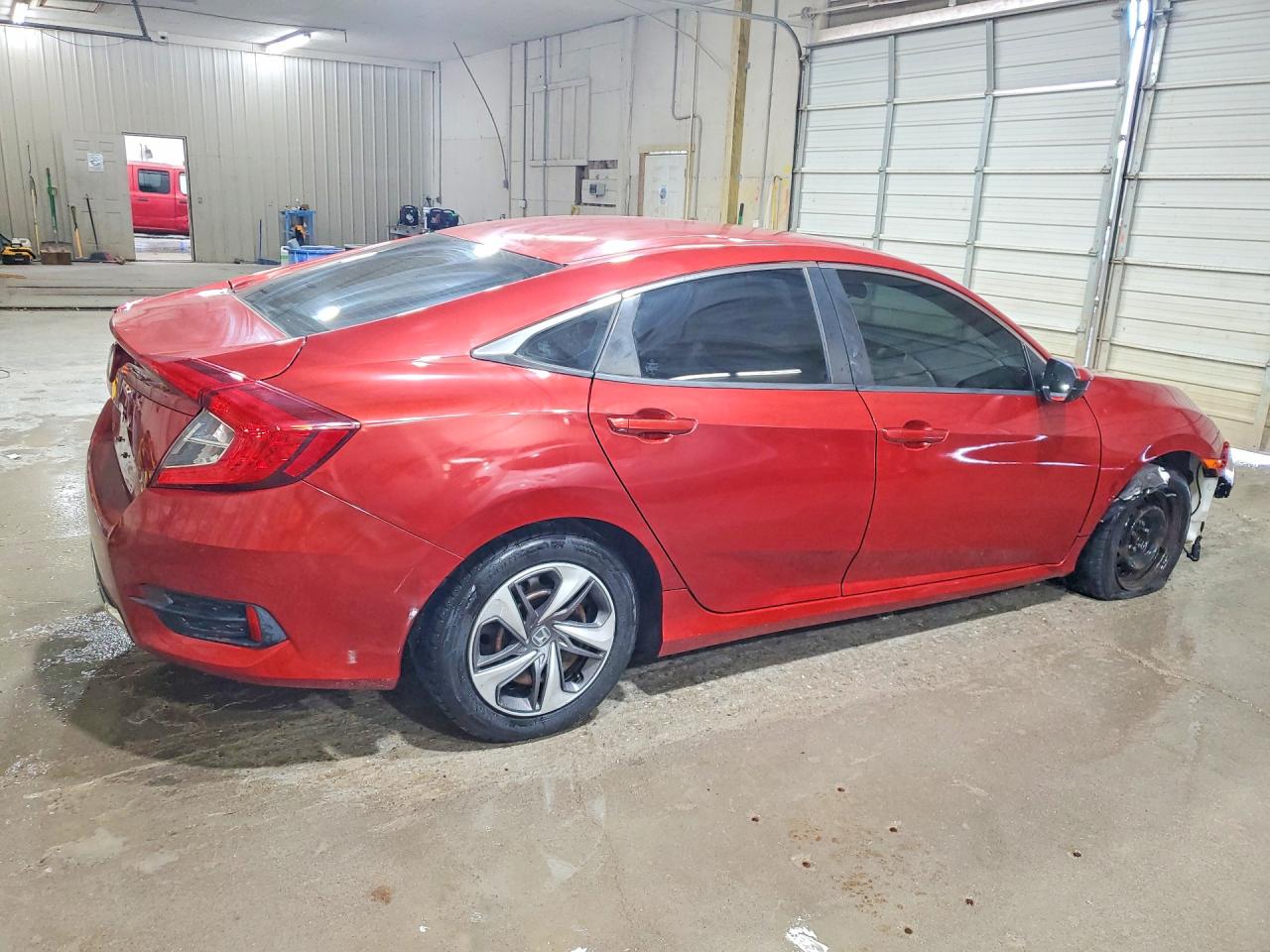2019 Honda Civic Lx Orange vin: 19XFC2F65KE009909
