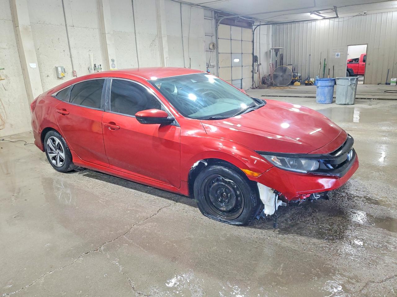 2019 Honda Civic Lx Orange vin: 19XFC2F65KE009909
