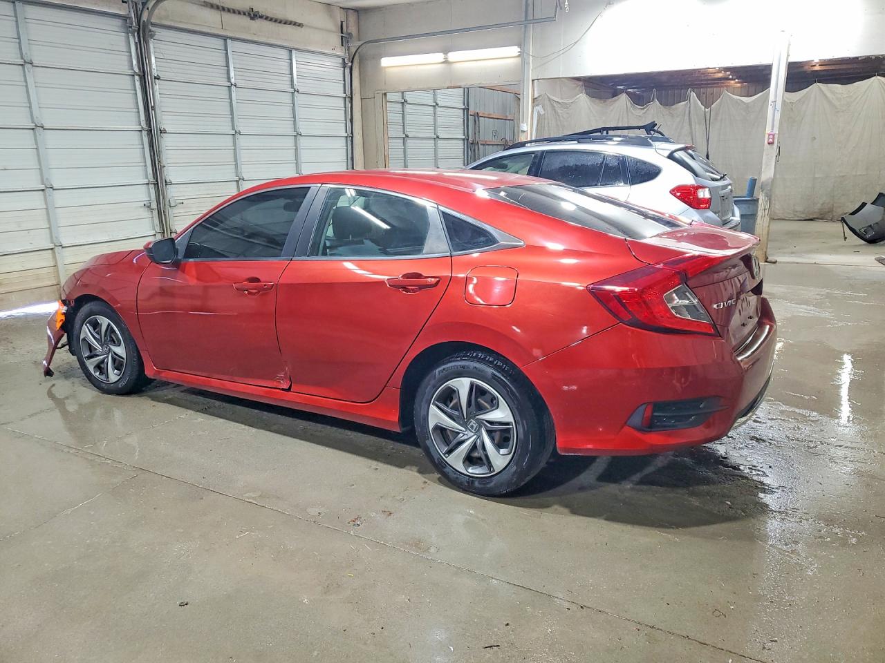2019 Honda Civic Lx Orange vin: 19XFC2F65KE009909
