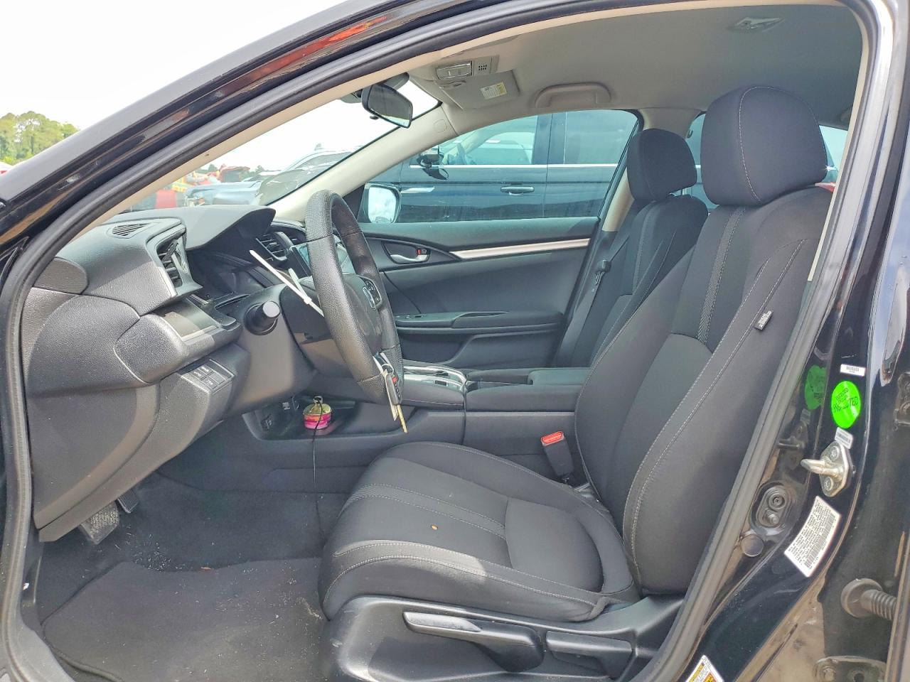 2019 Honda Civic Lx Black vin: 19XFC2F65KE205705