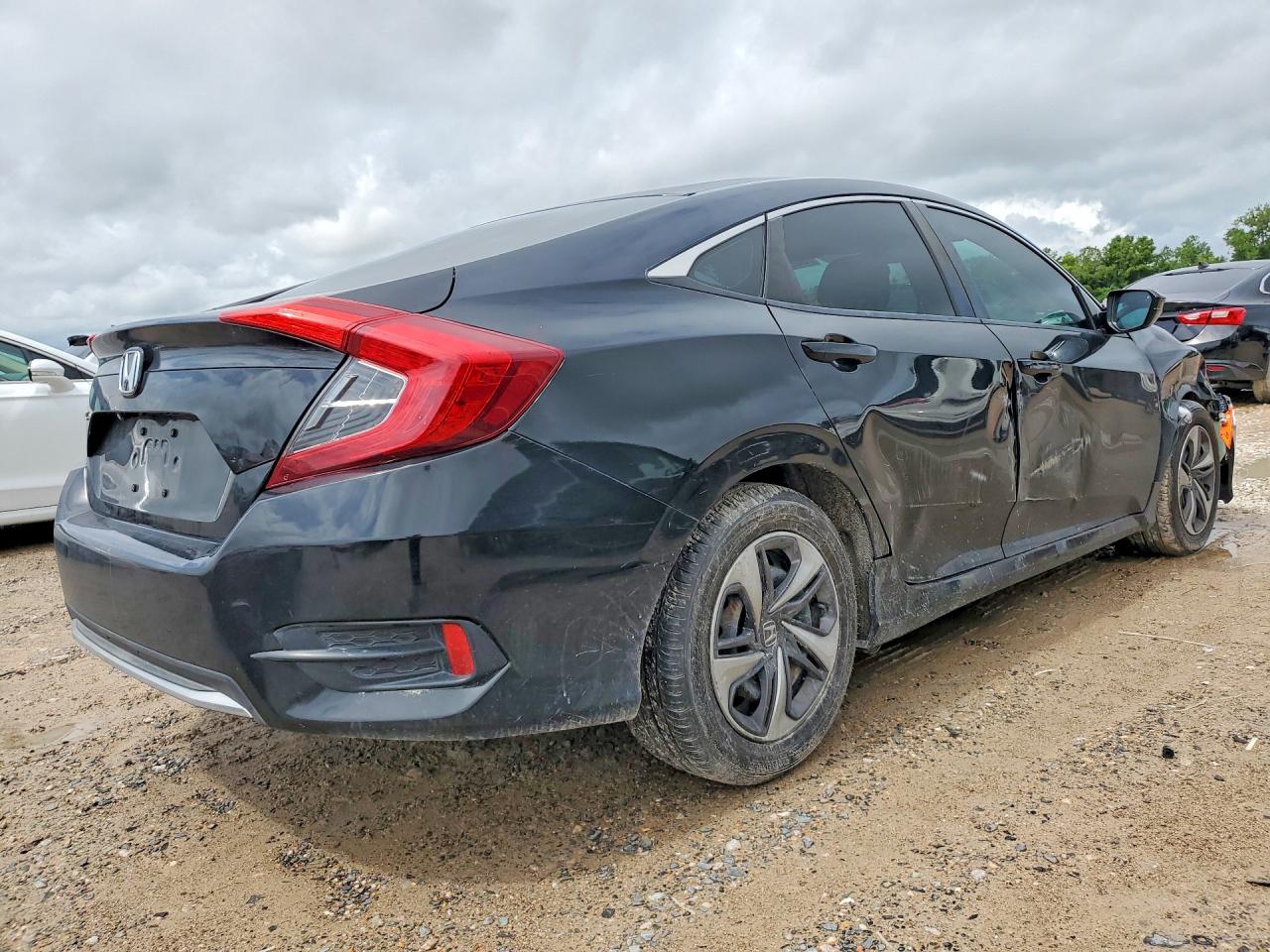 2019 Honda Civic Lx Black vin: 19XFC2F65KE205705