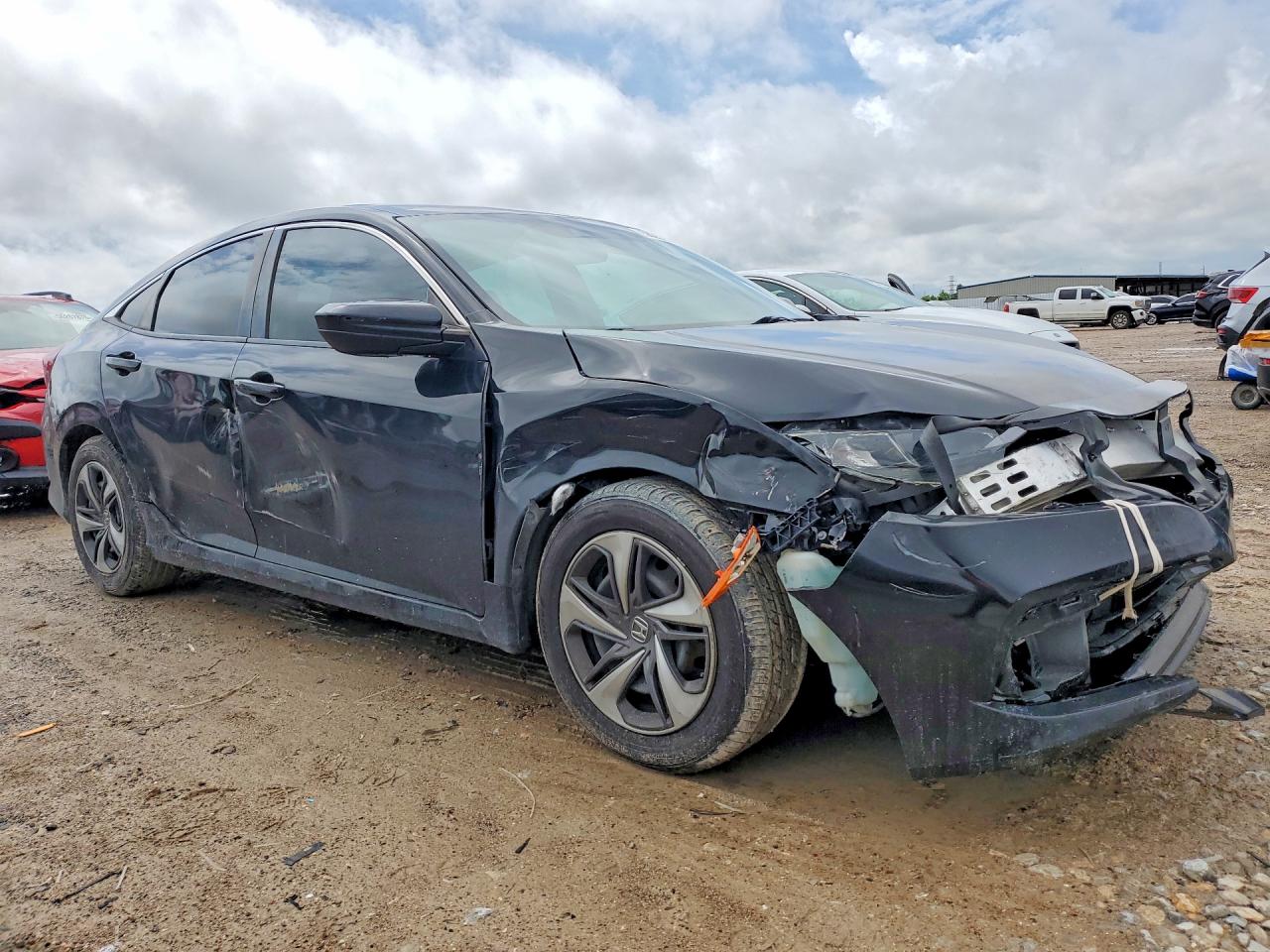2019 Honda Civic Lx Black vin: 19XFC2F65KE205705