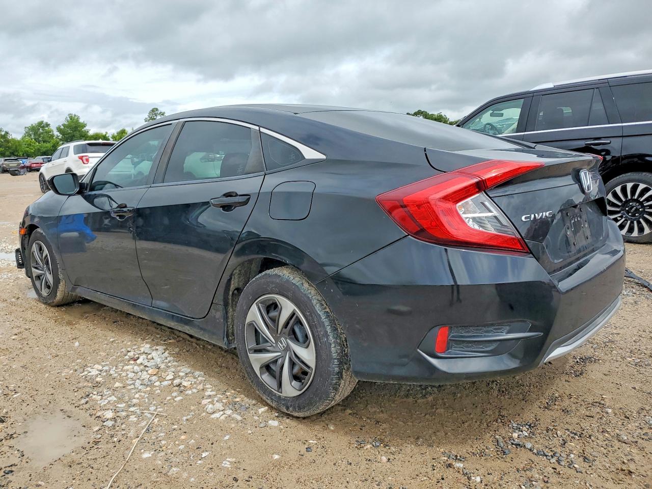 2019 Honda Civic Lx Black vin: 19XFC2F65KE205705