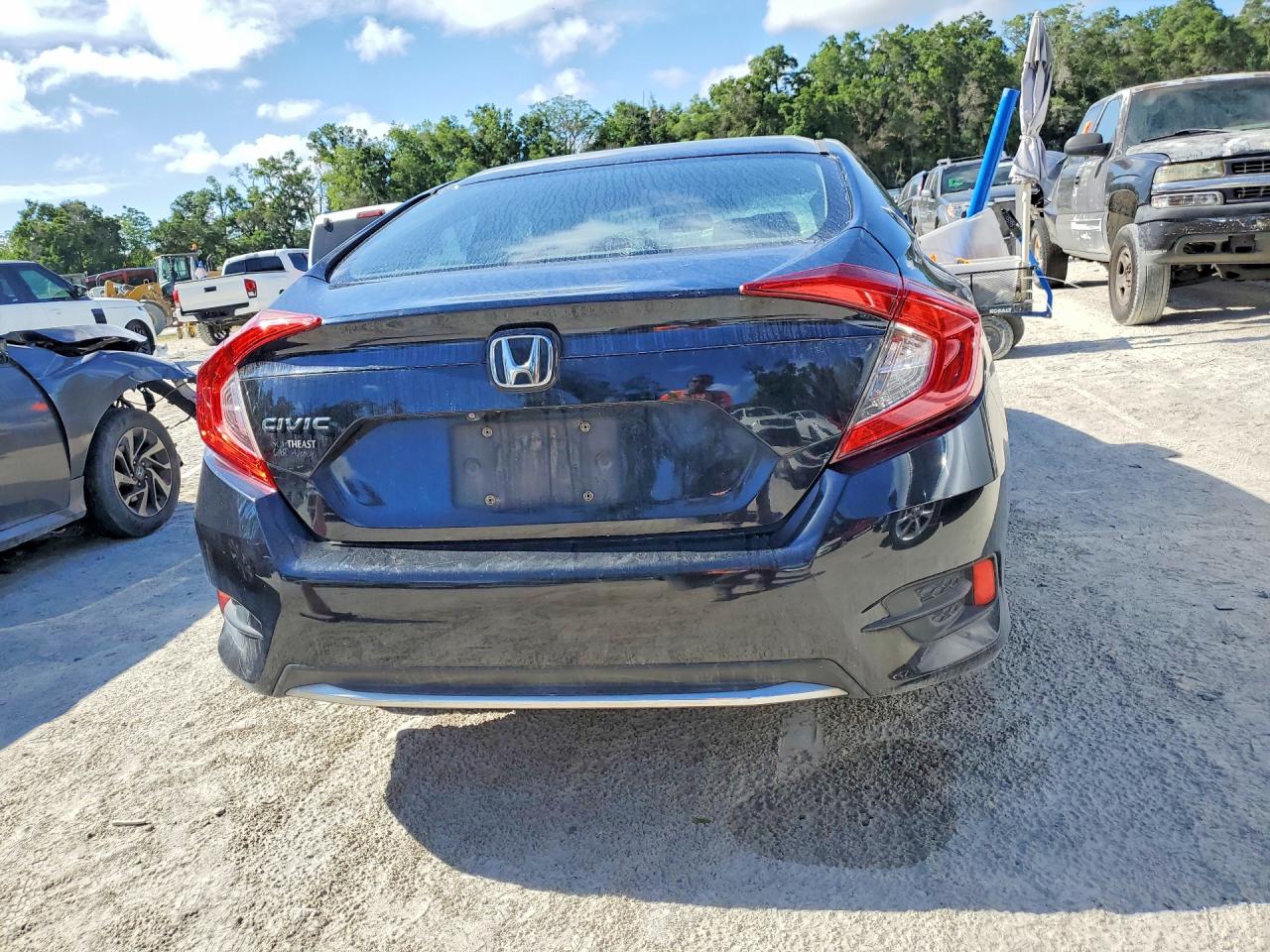 2019 Honda Civic Lx Black vin: 19XFC2F66KE040585