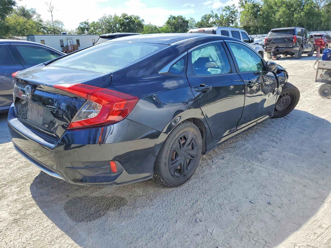 2019 Honda Civic Lx Black vin: 19XFC2F66KE040585