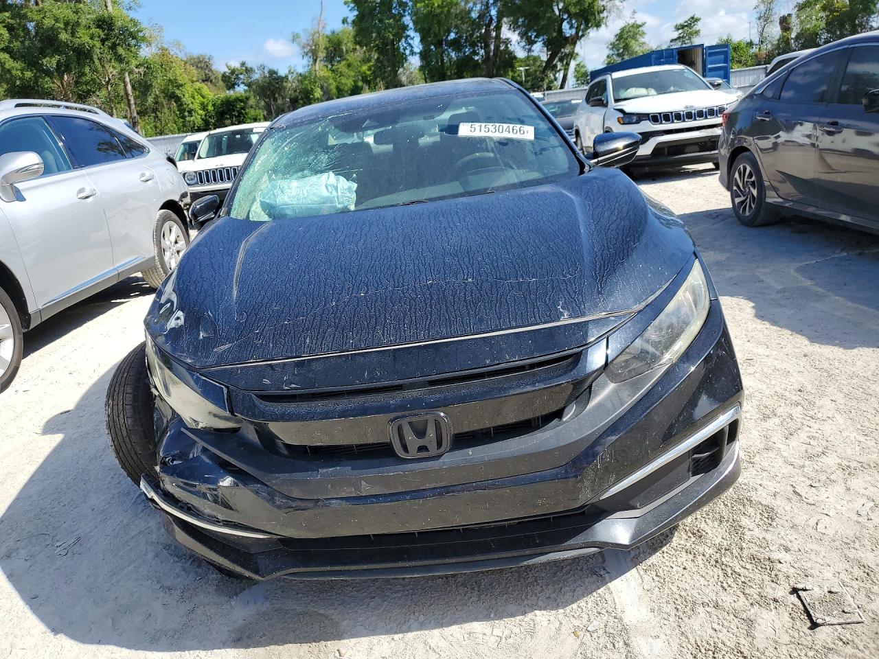 2019 Honda Civic Lx Black vin: 19XFC2F66KE040585