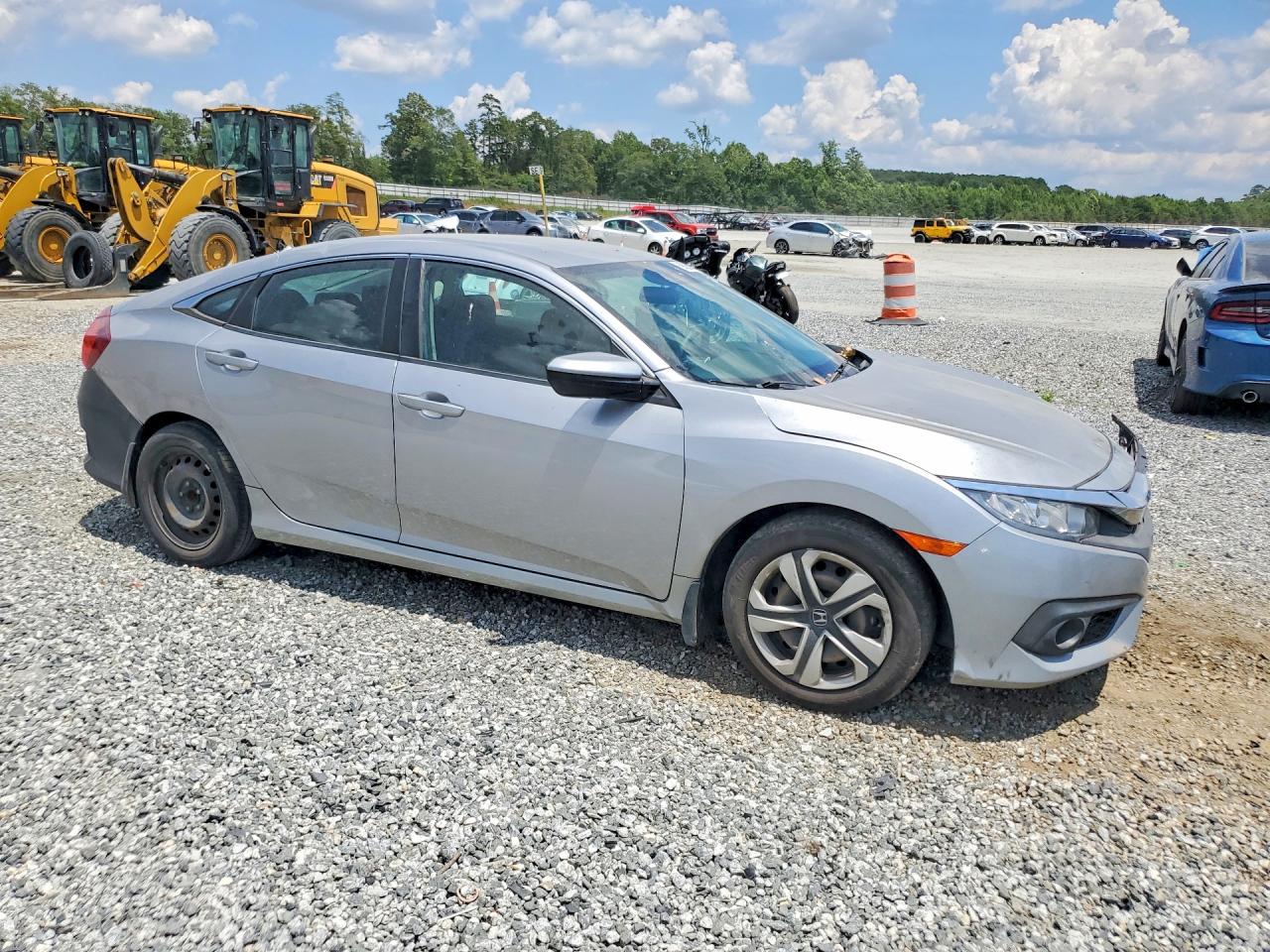 2016 Honda Civic Lx Серебряный vin: 19XFC2F67GE060478