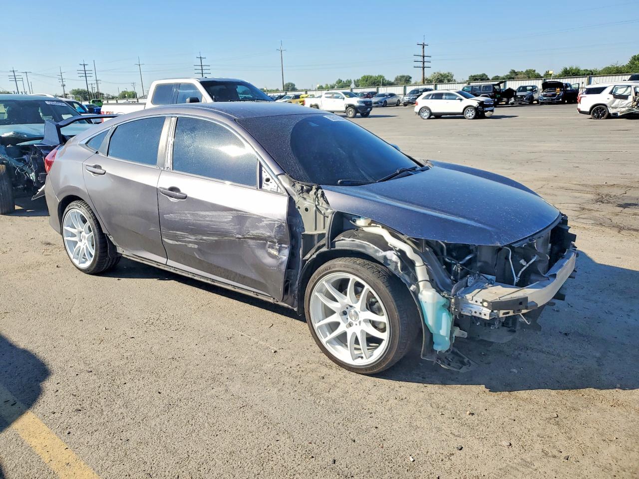 2019 Honda Civic Lx Charcoal vin: 19XFC2F67KE208847