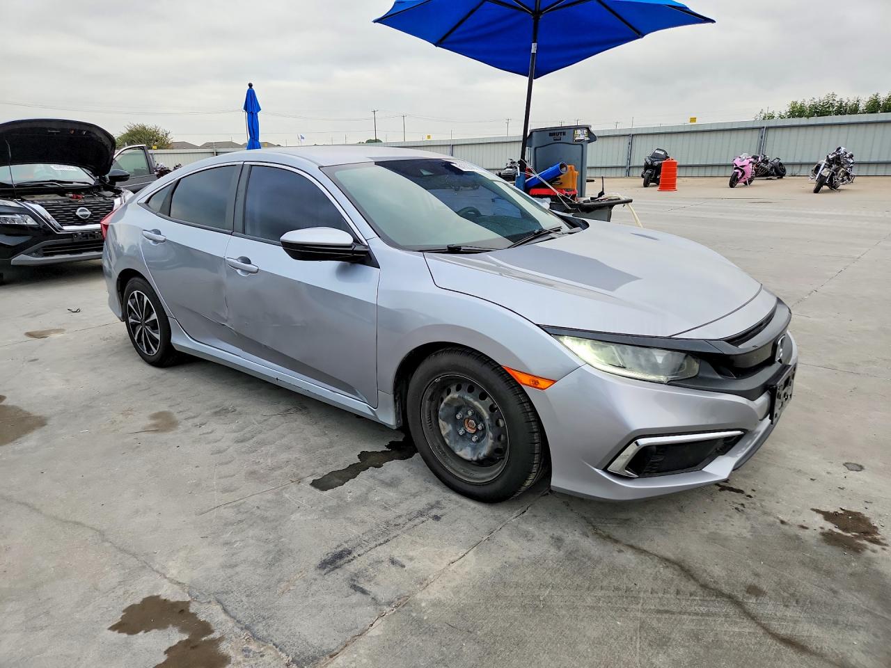 2020 Honda Civic Lx Gray vin: 19XFC2F67LE021626