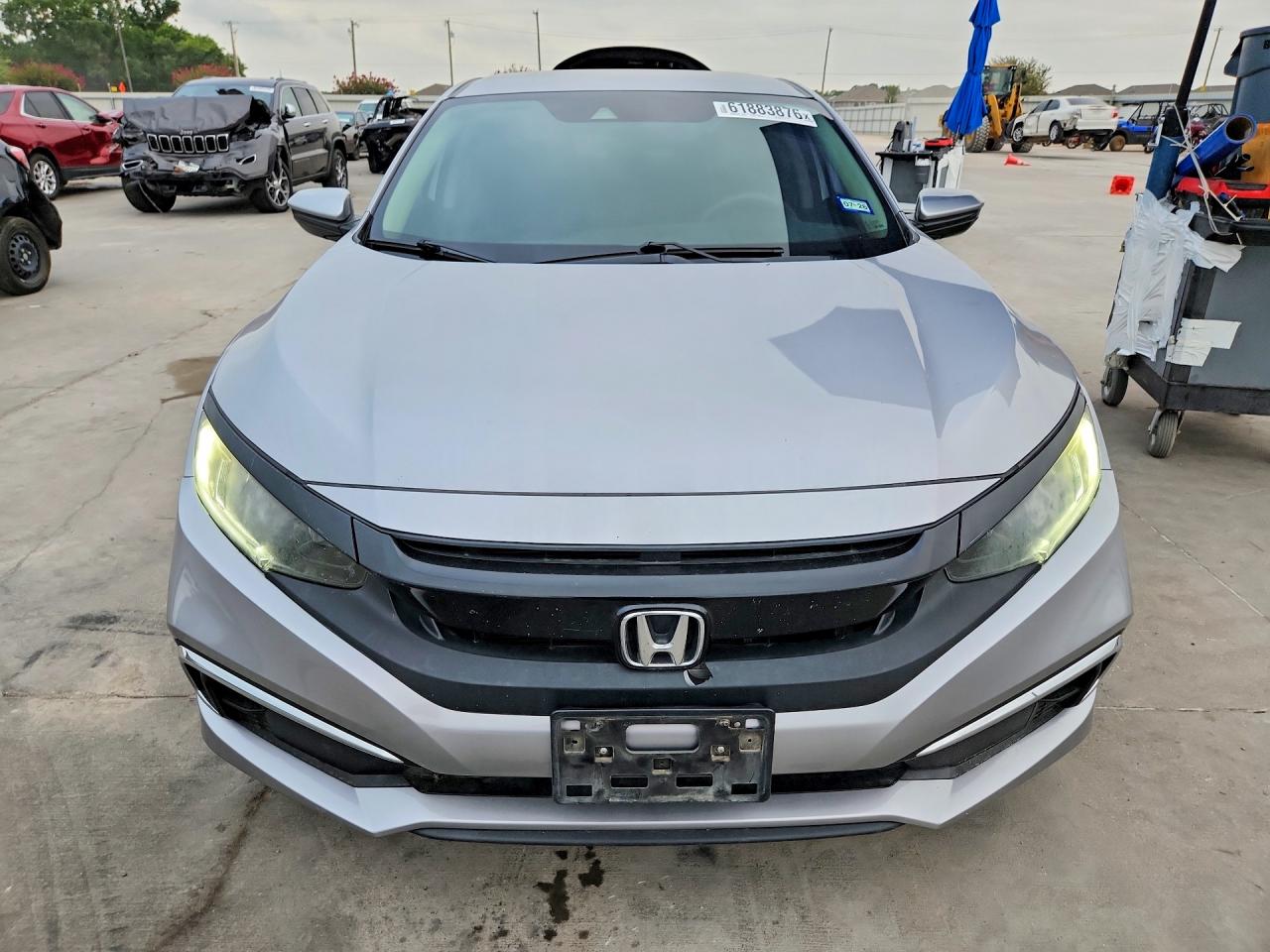 2020 Honda Civic Lx Gray vin: 19XFC2F67LE021626