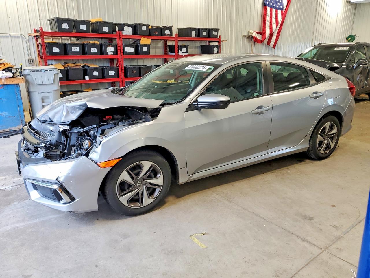 2020 Honda Civic Lx Серебряный vin: 19XFC2F67LE026972