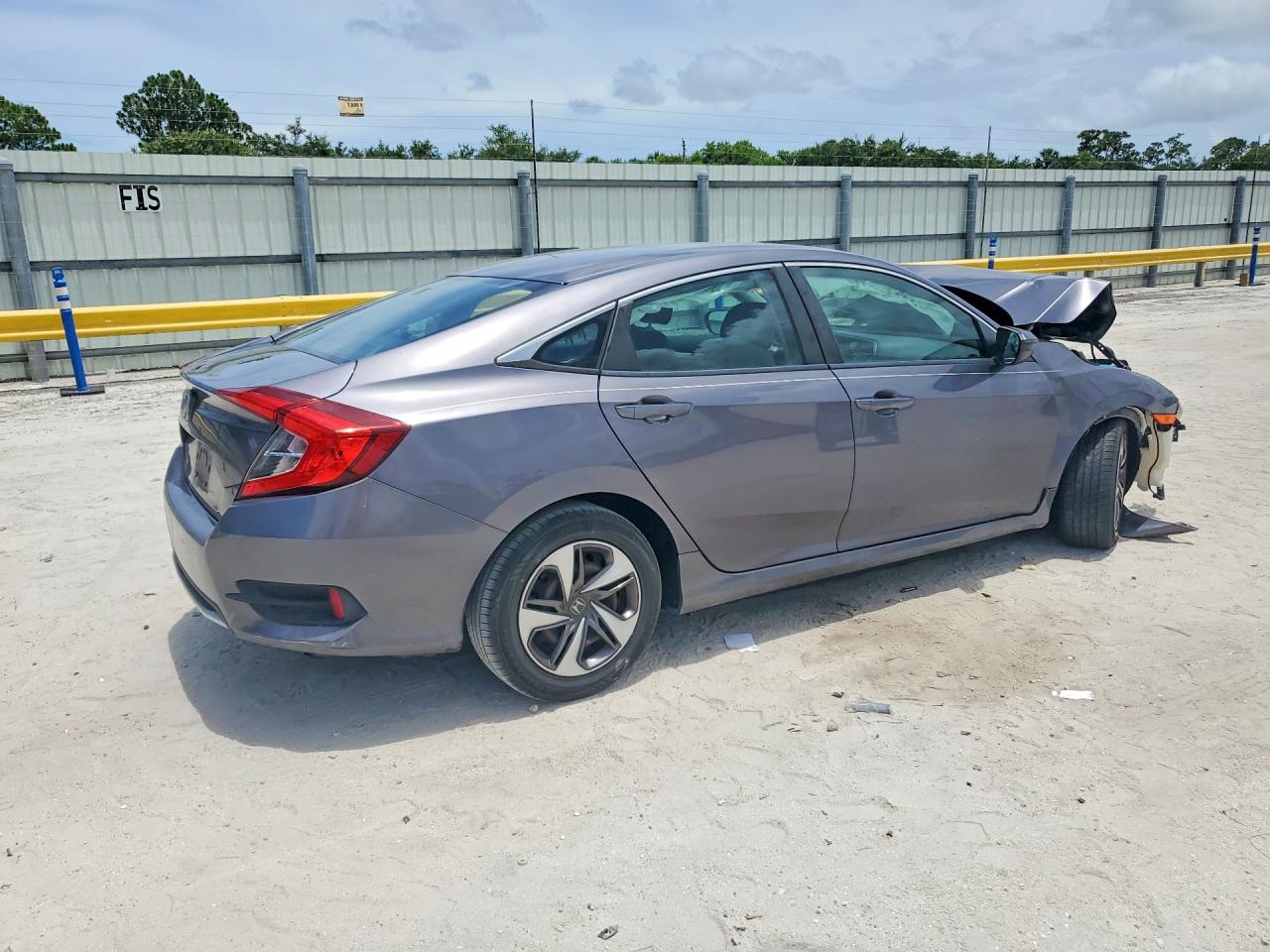 2020 Honda Civic Lx Gray vin: 19XFC2F68LE009386