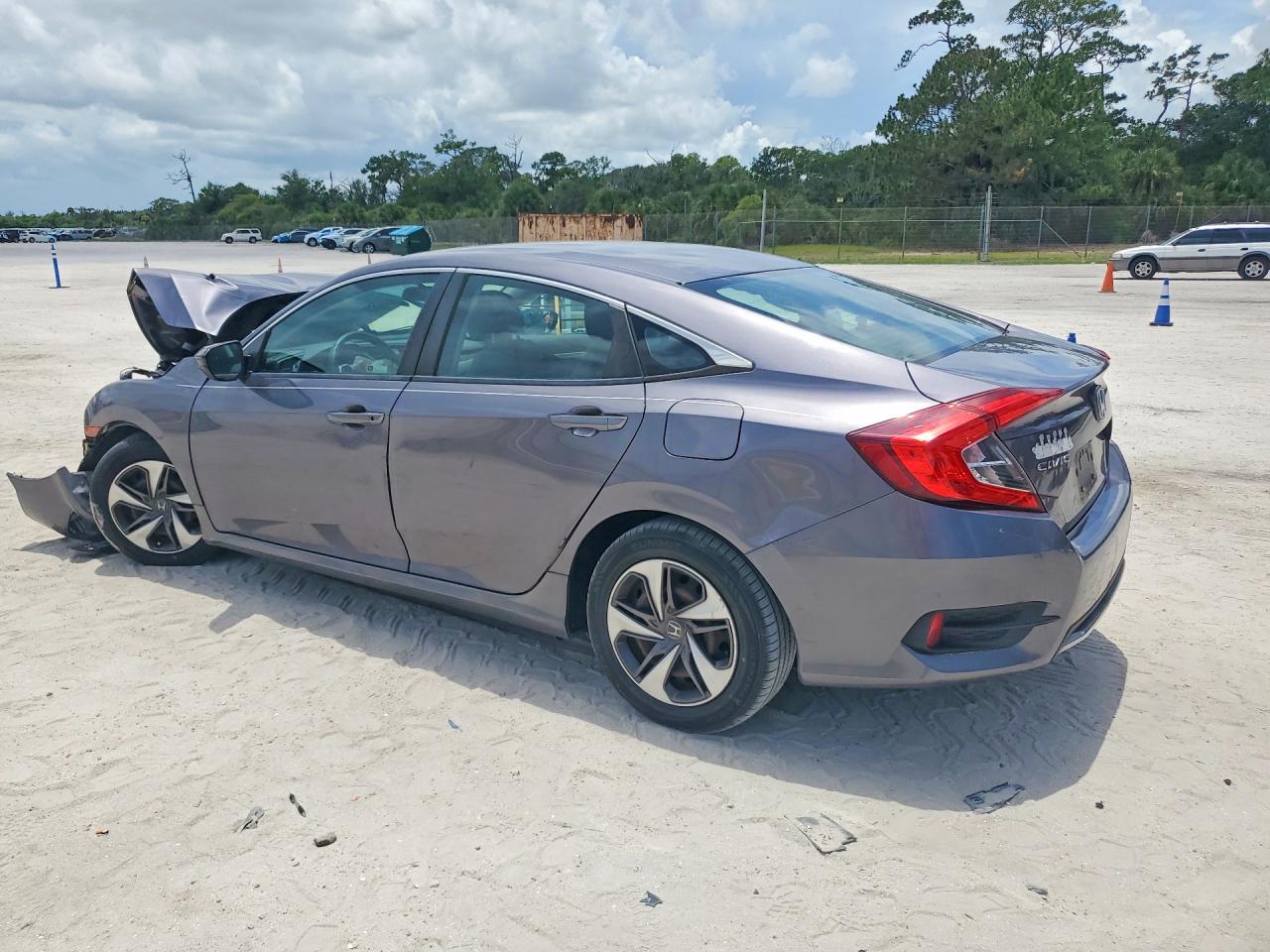 2020 Honda Civic Lx Gray vin: 19XFC2F68LE009386