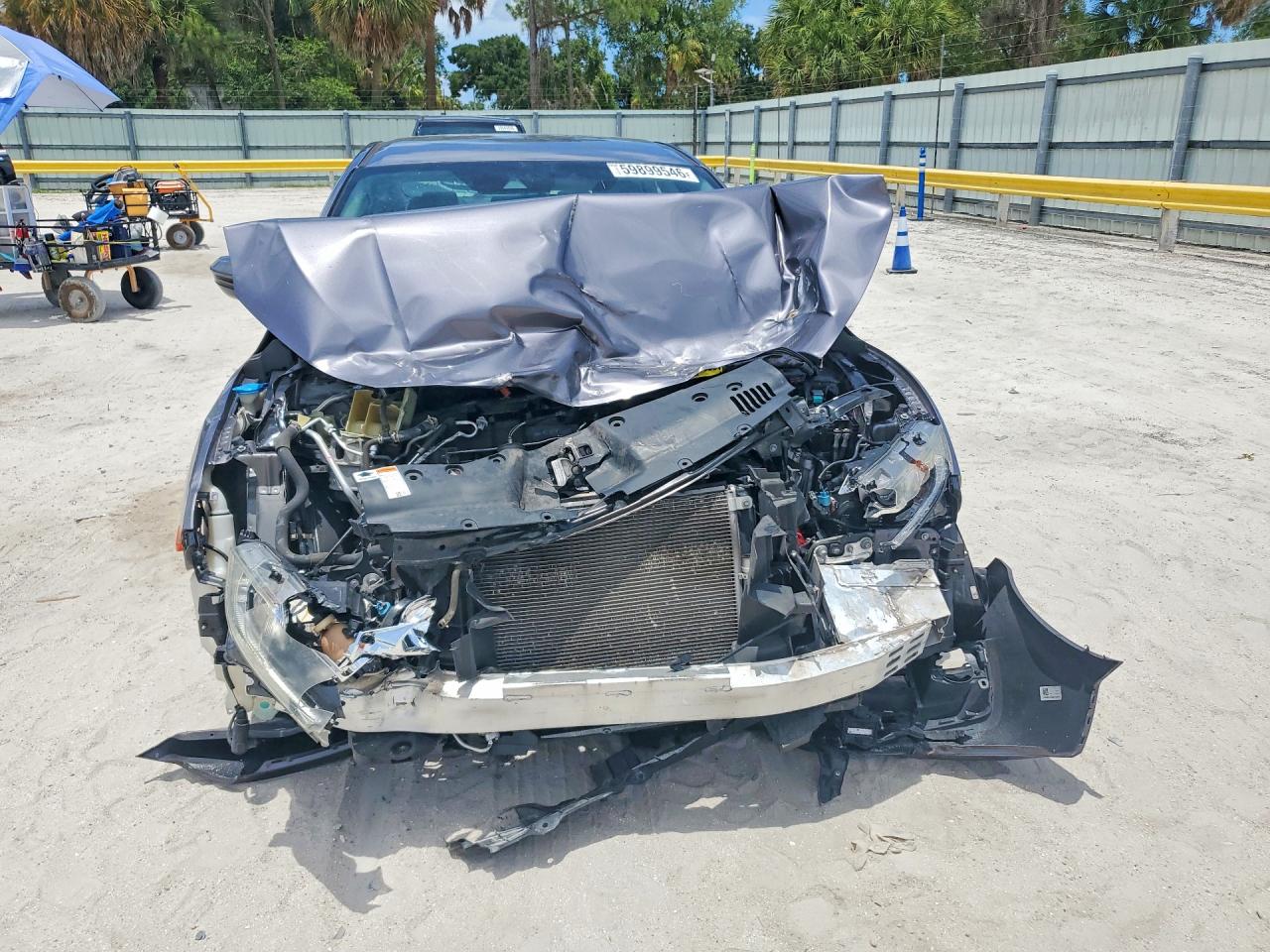 2020 Honda Civic Lx Gray vin: 19XFC2F68LE009386