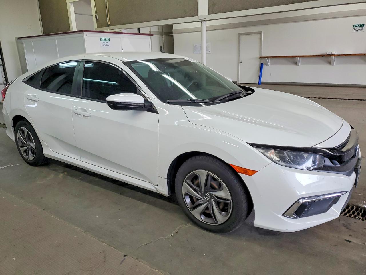 2020 Honda Civic Lx White vin: 19XFC2F68LE021098