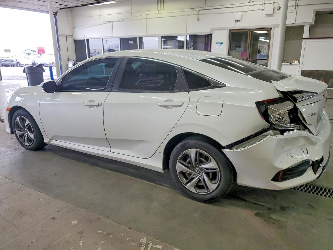 2020 Honda Civic Lx White vin: 19XFC2F68LE021098