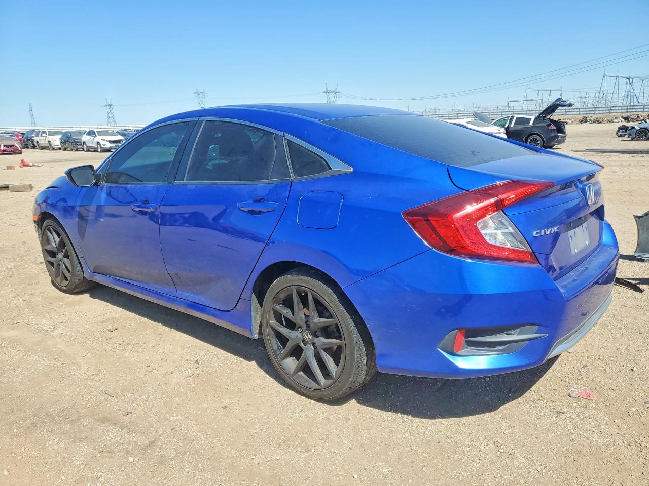 2020 Honda Civic Lx Синий vin: 19XFC2F69LE216174