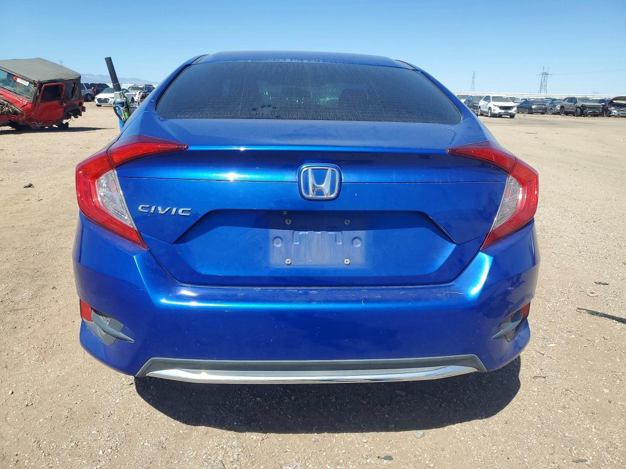 2020 Honda Civic Lx Синий vin: 19XFC2F69LE216174