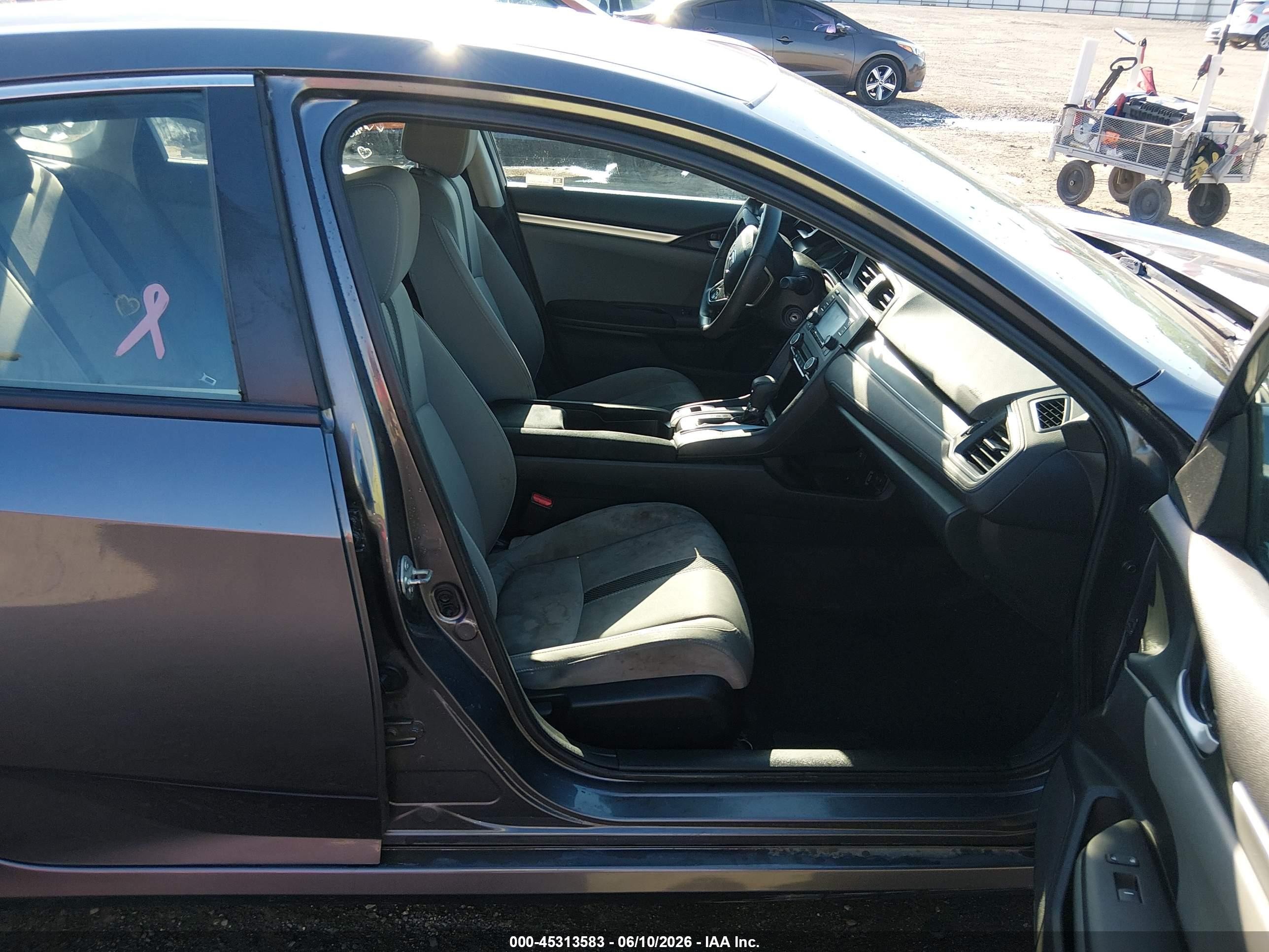 2020 Honda Civic Lx Gray vin: 19XFC2F6XLE027307
