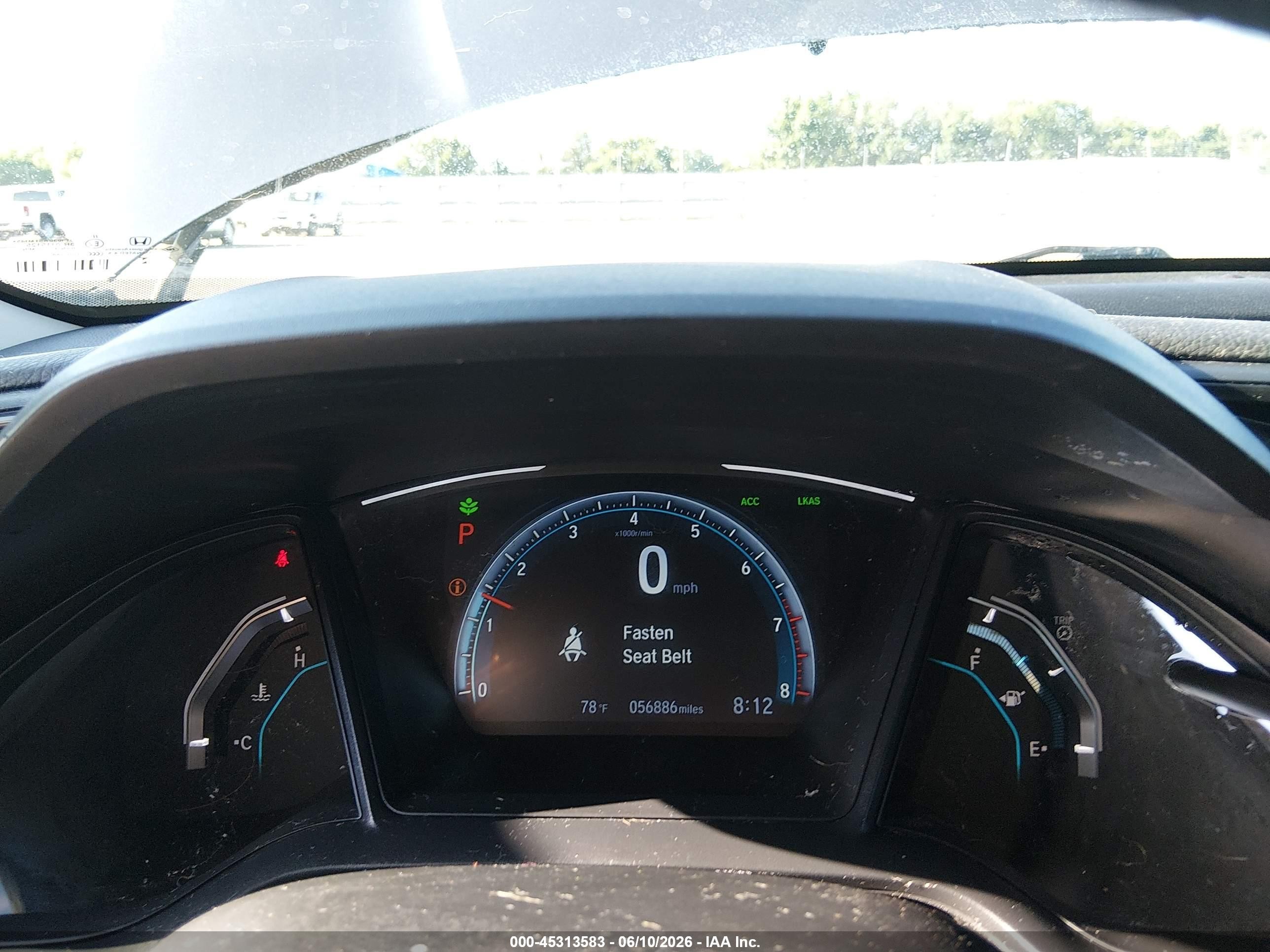 2020 Honda Civic Lx Gray vin: 19XFC2F6XLE027307