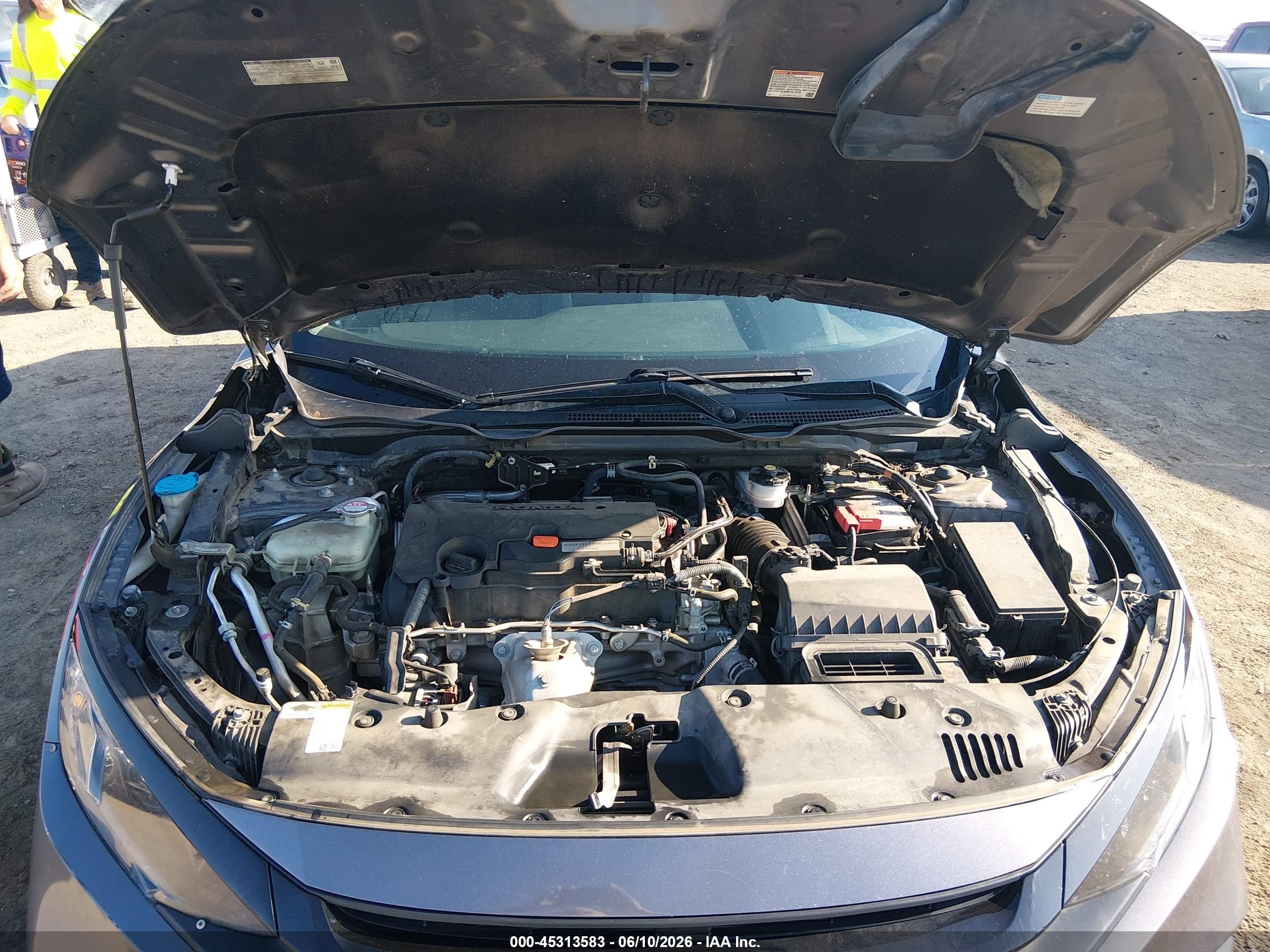 2020 Honda Civic Lx Gray vin: 19XFC2F6XLE027307