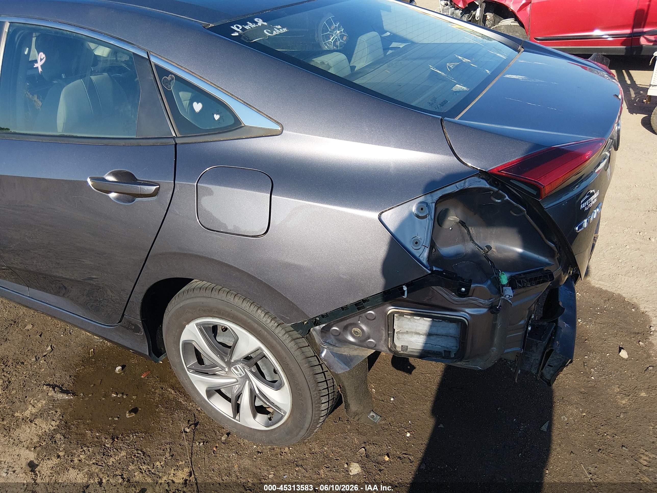 2020 Honda Civic Lx Gray vin: 19XFC2F6XLE027307