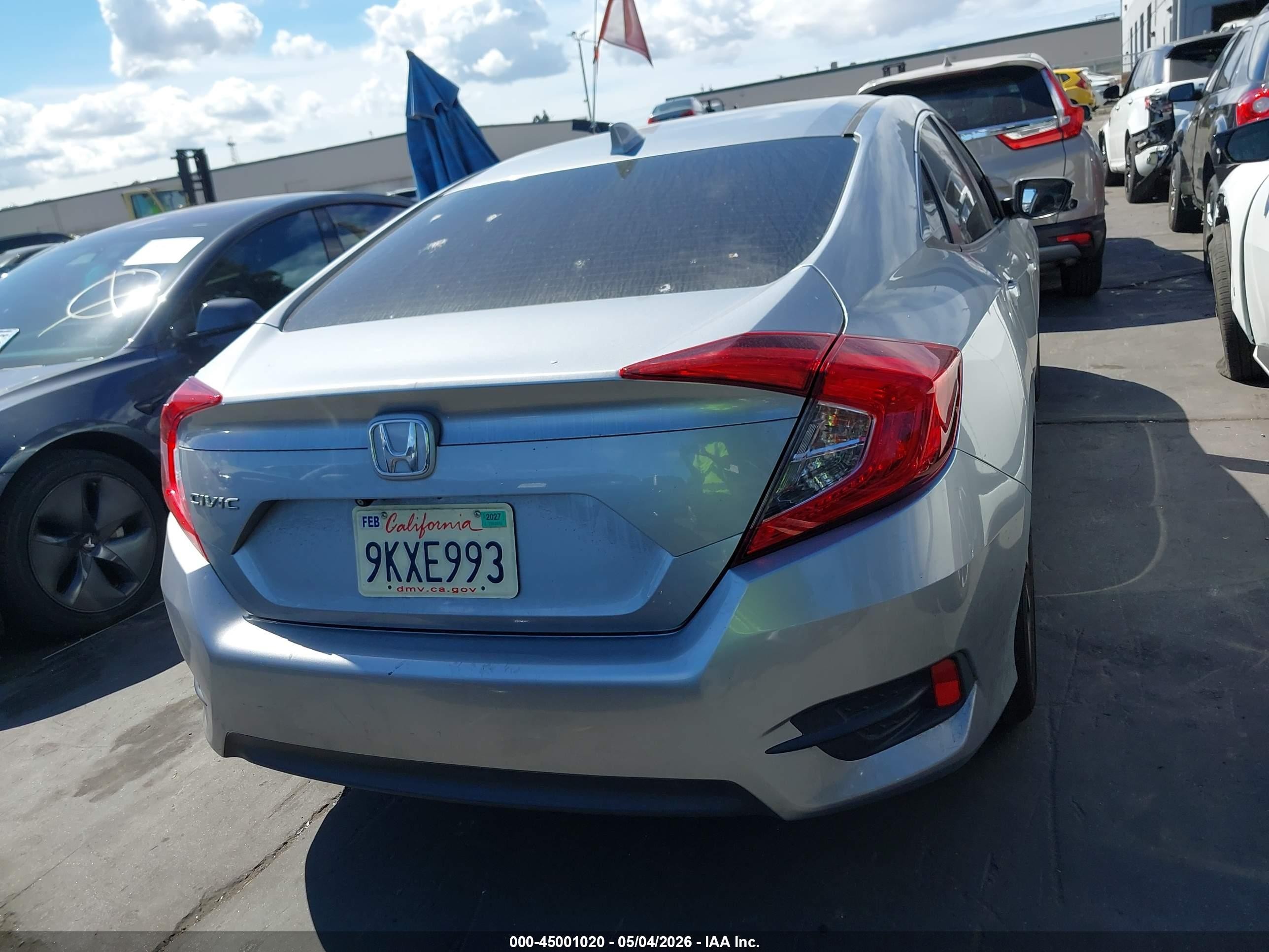 2017 Honda Civic Ex Silver vin: 19XFC2F70HE051325