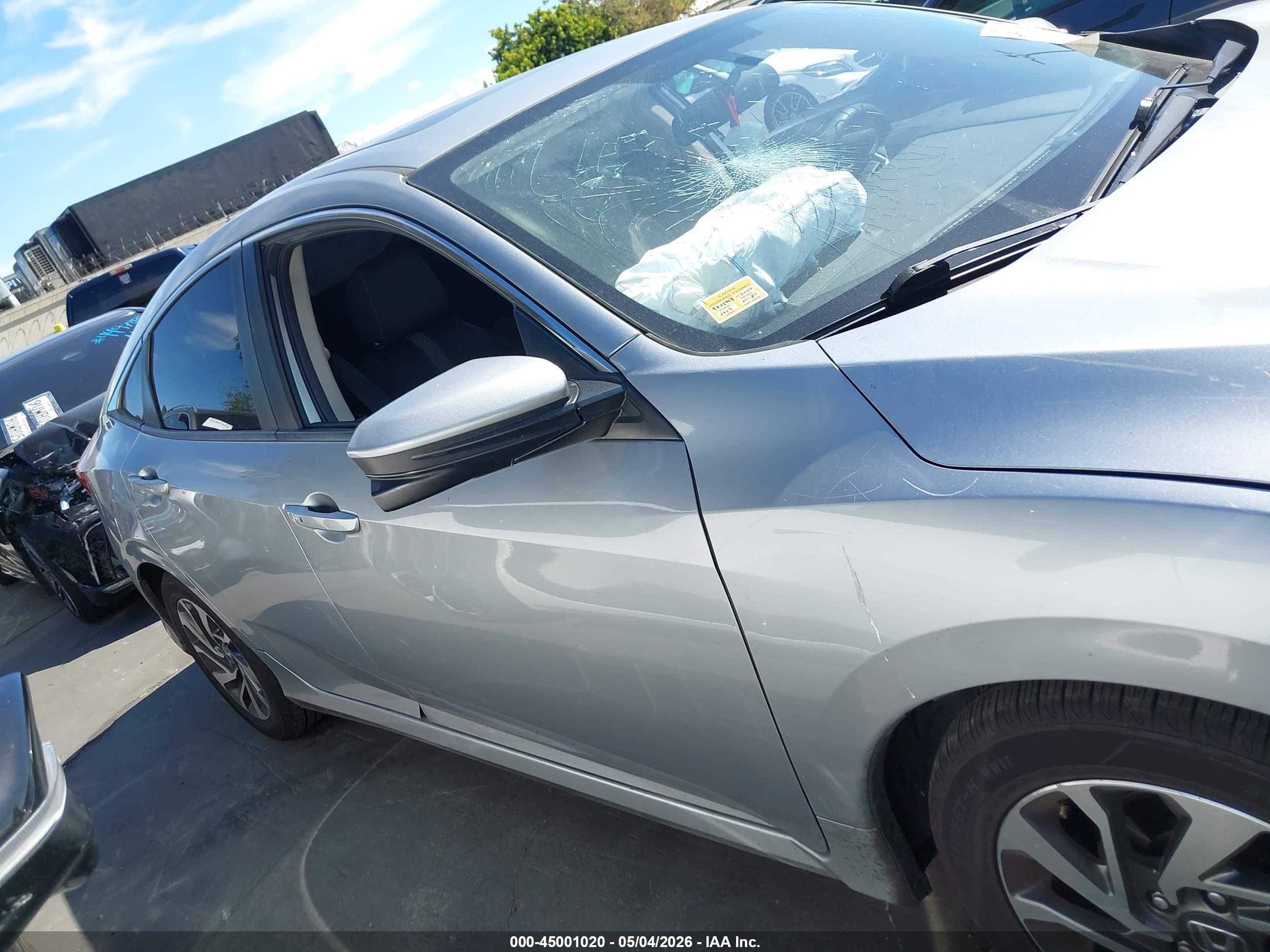 2017 Honda Civic Ex Silver vin: 19XFC2F70HE051325
