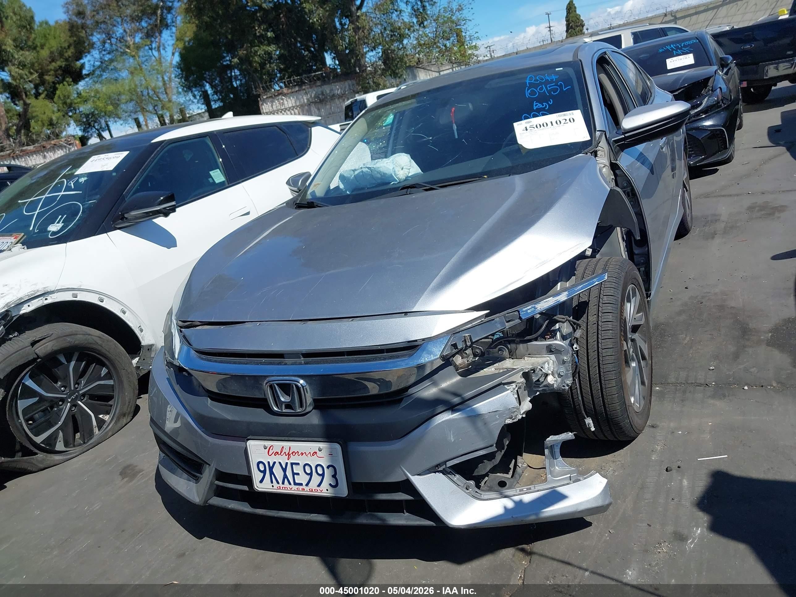 2017 Honda Civic Ex Silver vin: 19XFC2F70HE051325