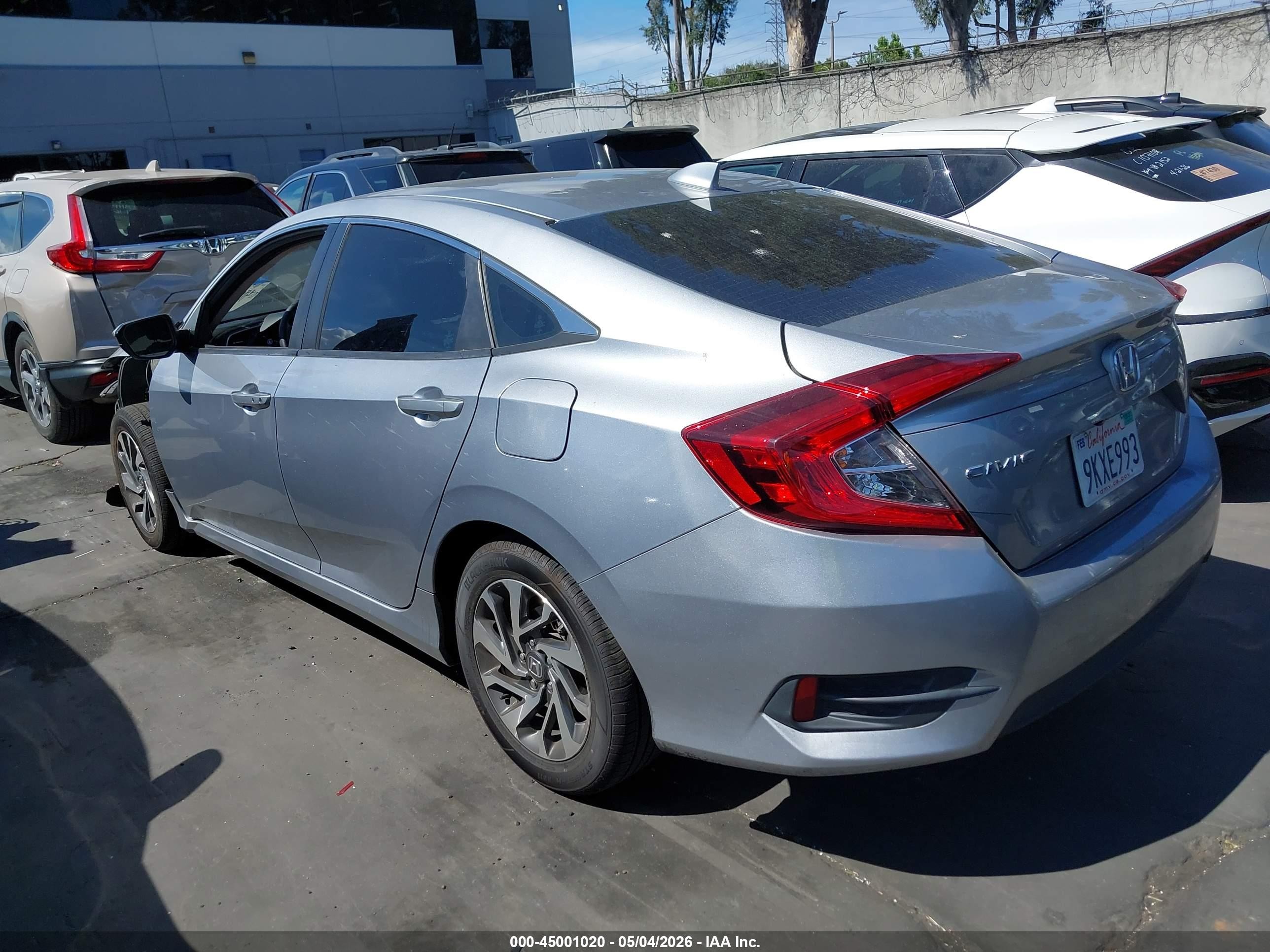 2017 Honda Civic Ex Silver vin: 19XFC2F70HE051325