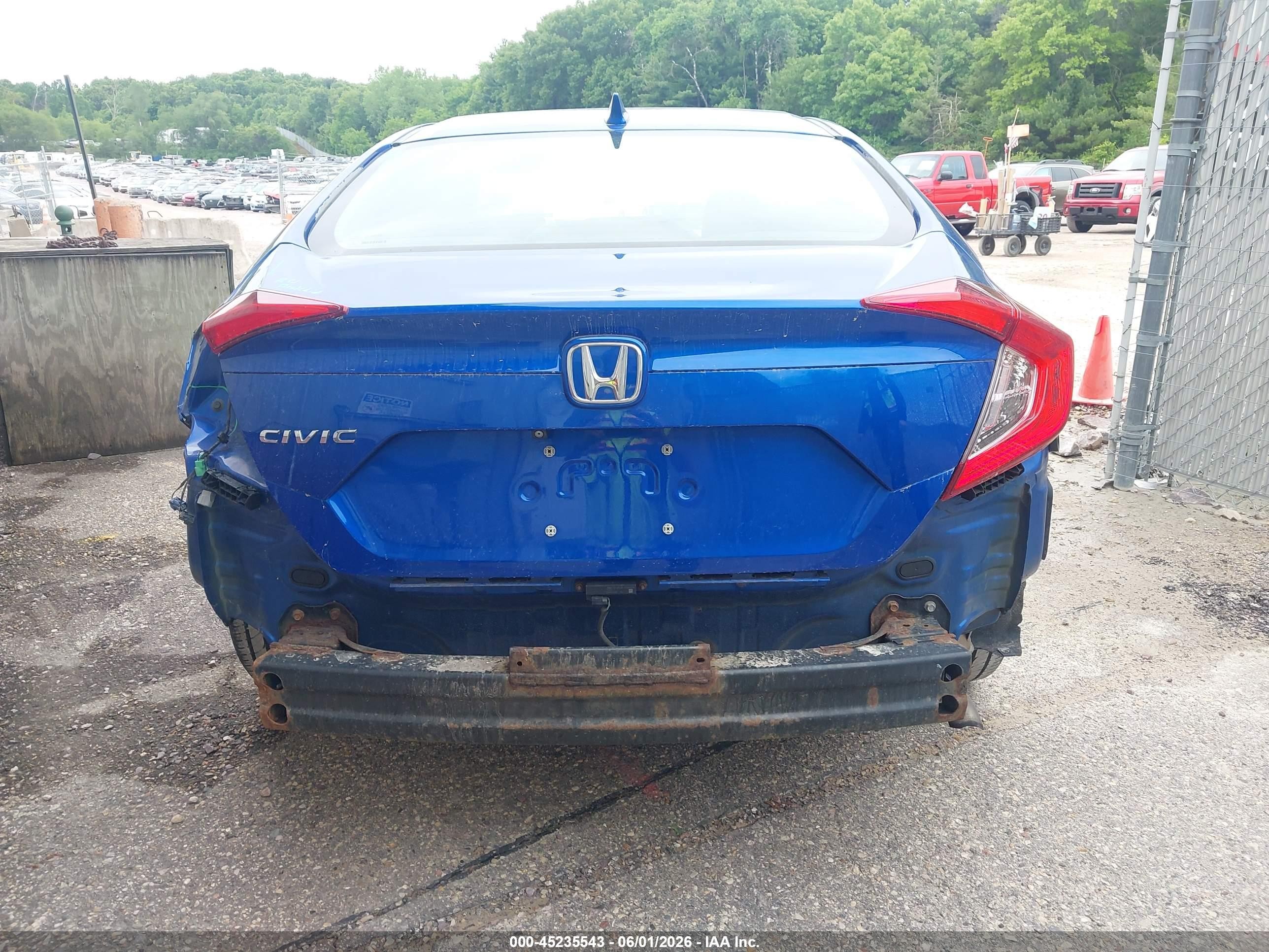 2017 Honda Civic Ex Blue vin: 19XFC2F70HE064883