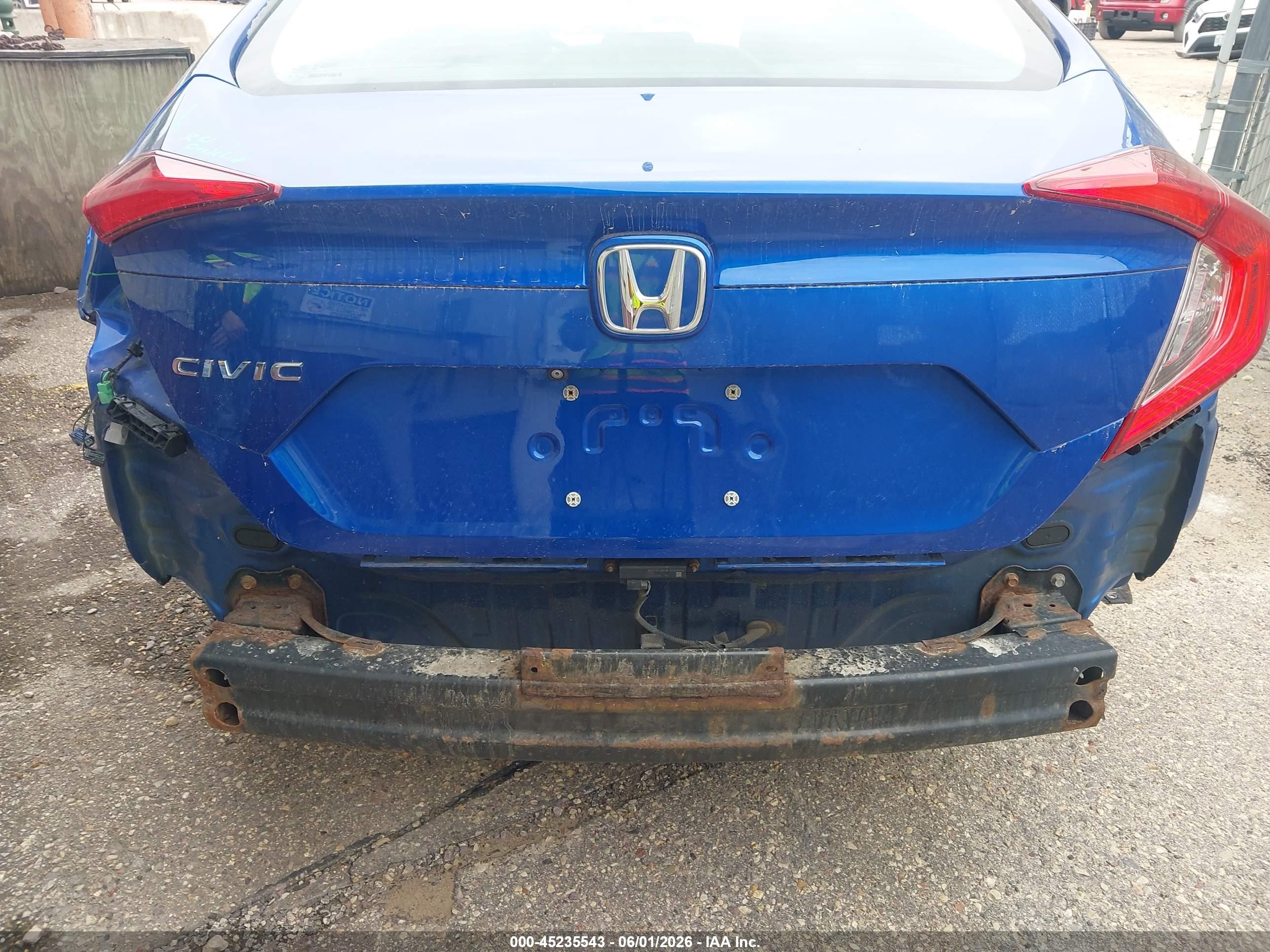 2017 Honda Civic Ex Blue vin: 19XFC2F70HE064883
