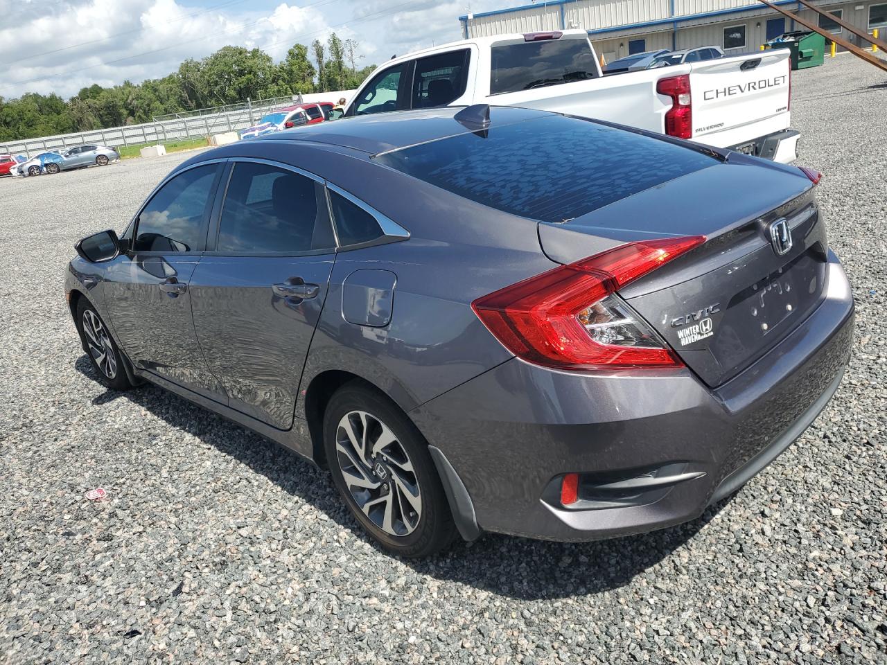 2018 Honda Civic Ex Gray vin: 19XFC2F70JE034126