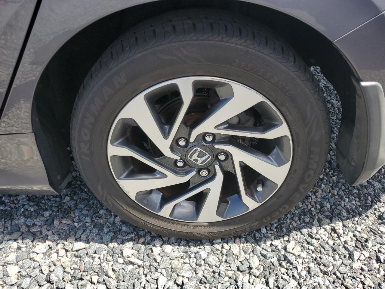 2018 Honda Civic Ex Gray vin: 19XFC2F70JE034126 Damage: Left Rear Wheel, Curb Rash, > 12 Inches