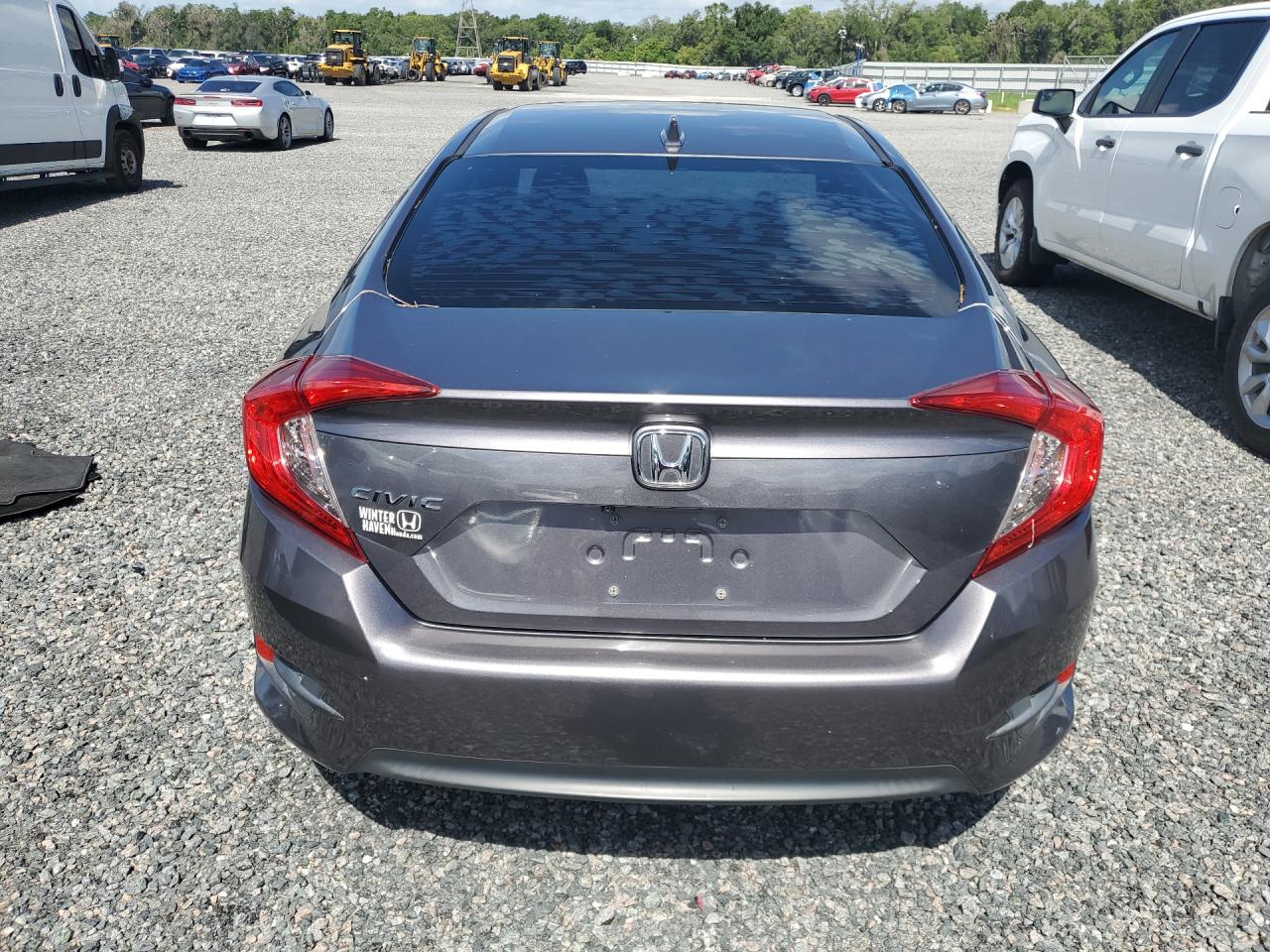 2018 Honda Civic Ex Gray vin: 19XFC2F70JE034126