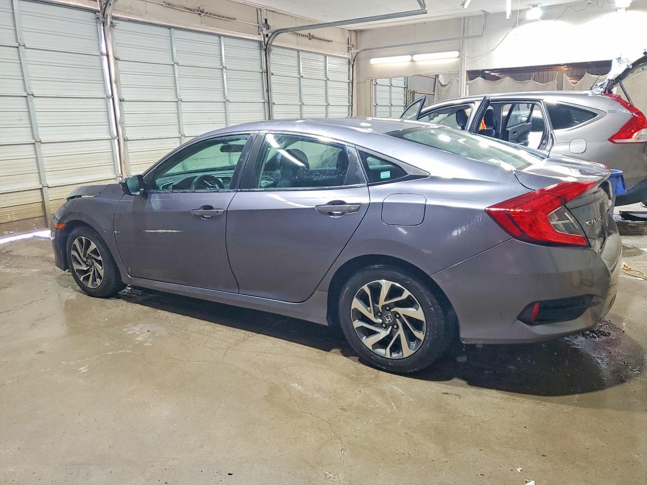 2016 Honda Civic Ex Gray vin: 19XFC2F71GE063157