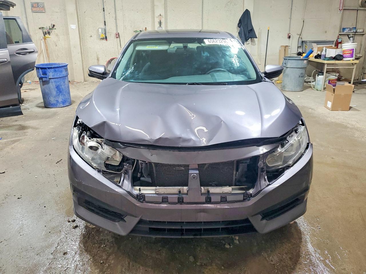 2016 Honda Civic Ex Gray vin: 19XFC2F71GE063157